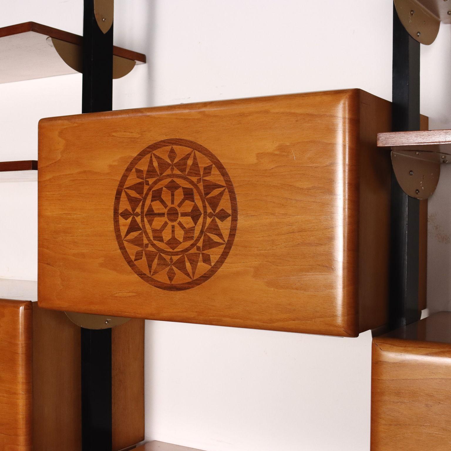 Mid-Century moderno Libreria Anni 60 a Tre Campate in vendita