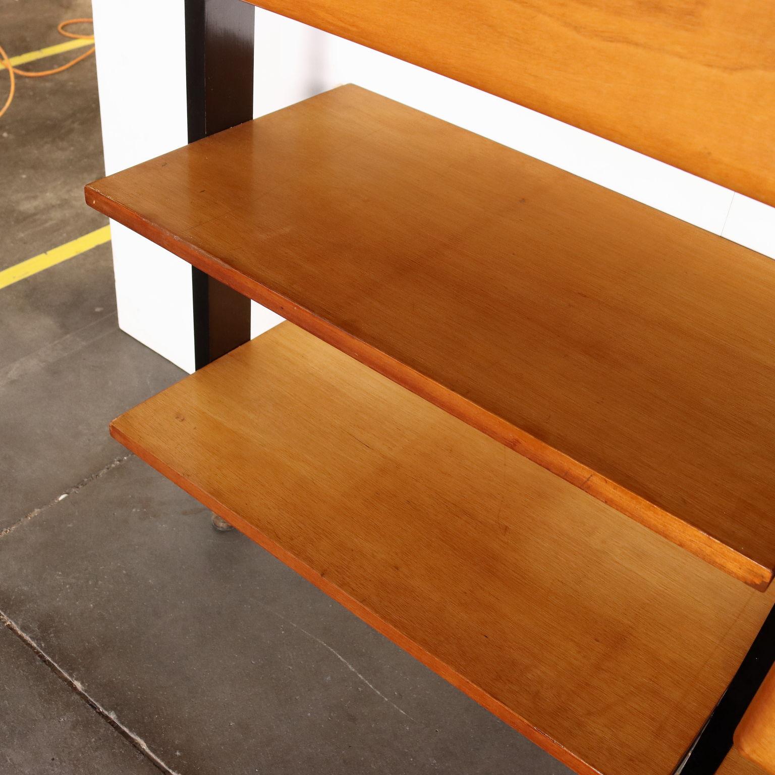 Metallo Libreria Anni 60 a Tre Campate in vendita