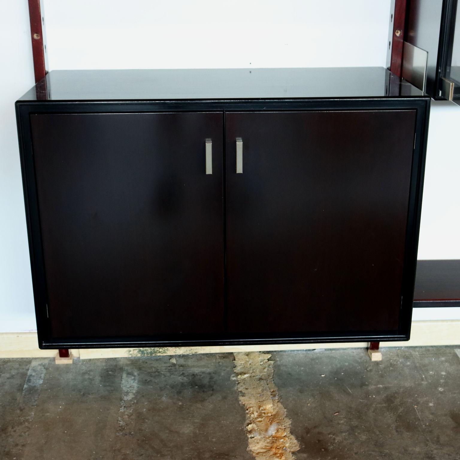 Mid-Century Modern 1970s Bookcase Production Formanova Design by Gianni Moscatelli For Sale