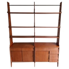 Librería independiente de tres columnas - Estanterías y almacenaje - Italia - Década de 1950