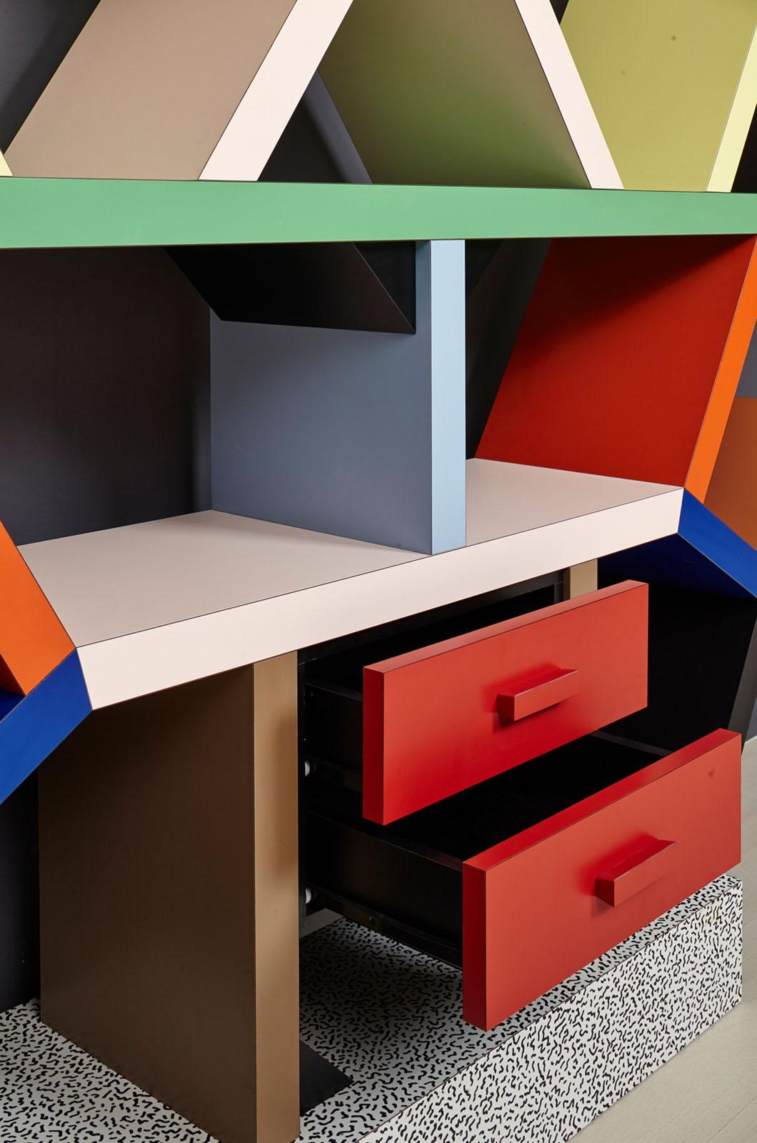 Periodo contemporaneo Libreria Carlton 30°Anniversario di Ettore Sottsass per Memphis Design in vendita
