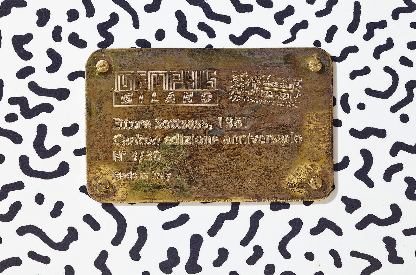 Laminato Libreria Carlton 30°Anniversario di Ettore Sottsass per Memphis Design in vendita