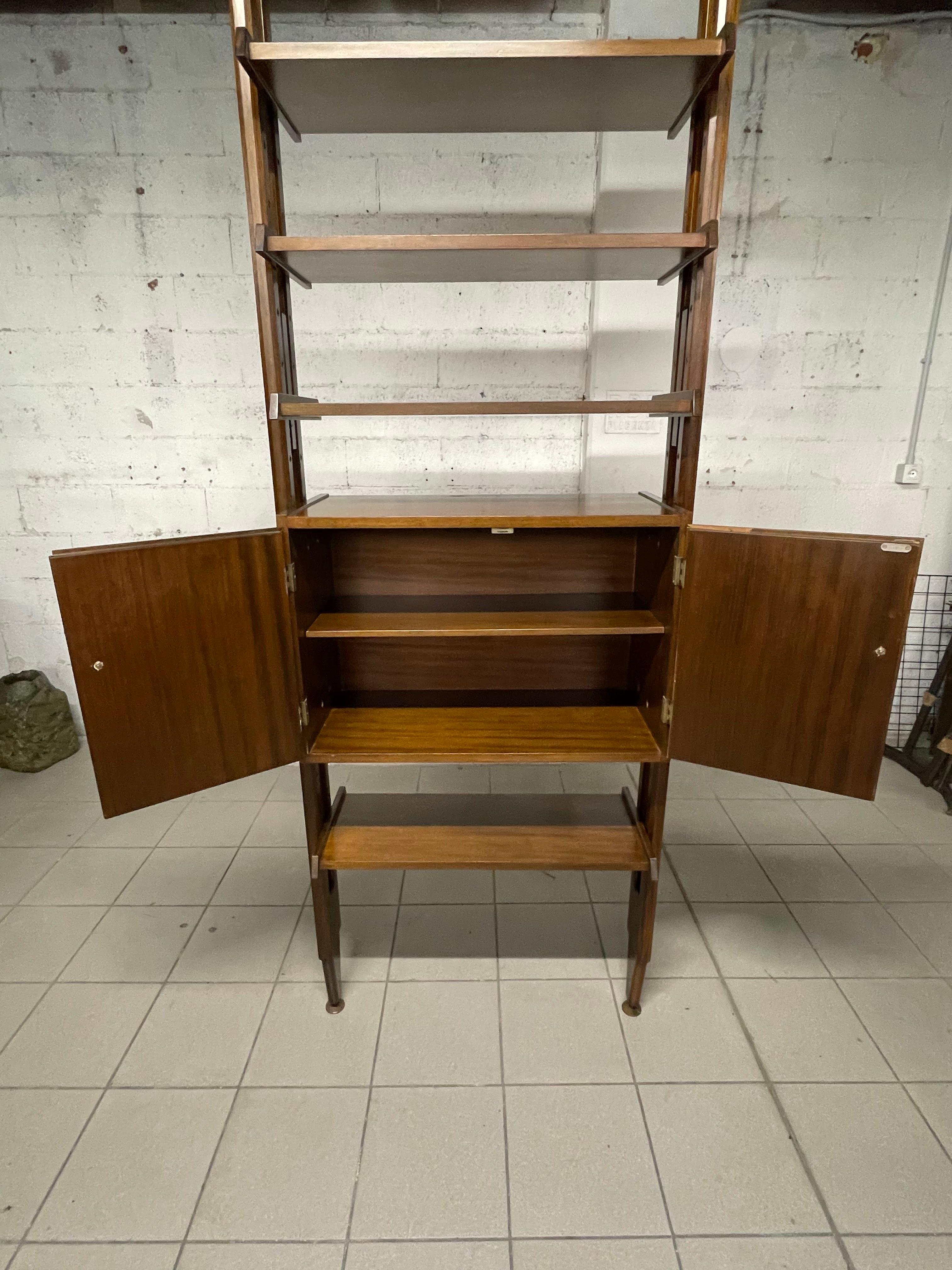 Libreria cielo-terra anni '50-'60 a una campata in vendita 5