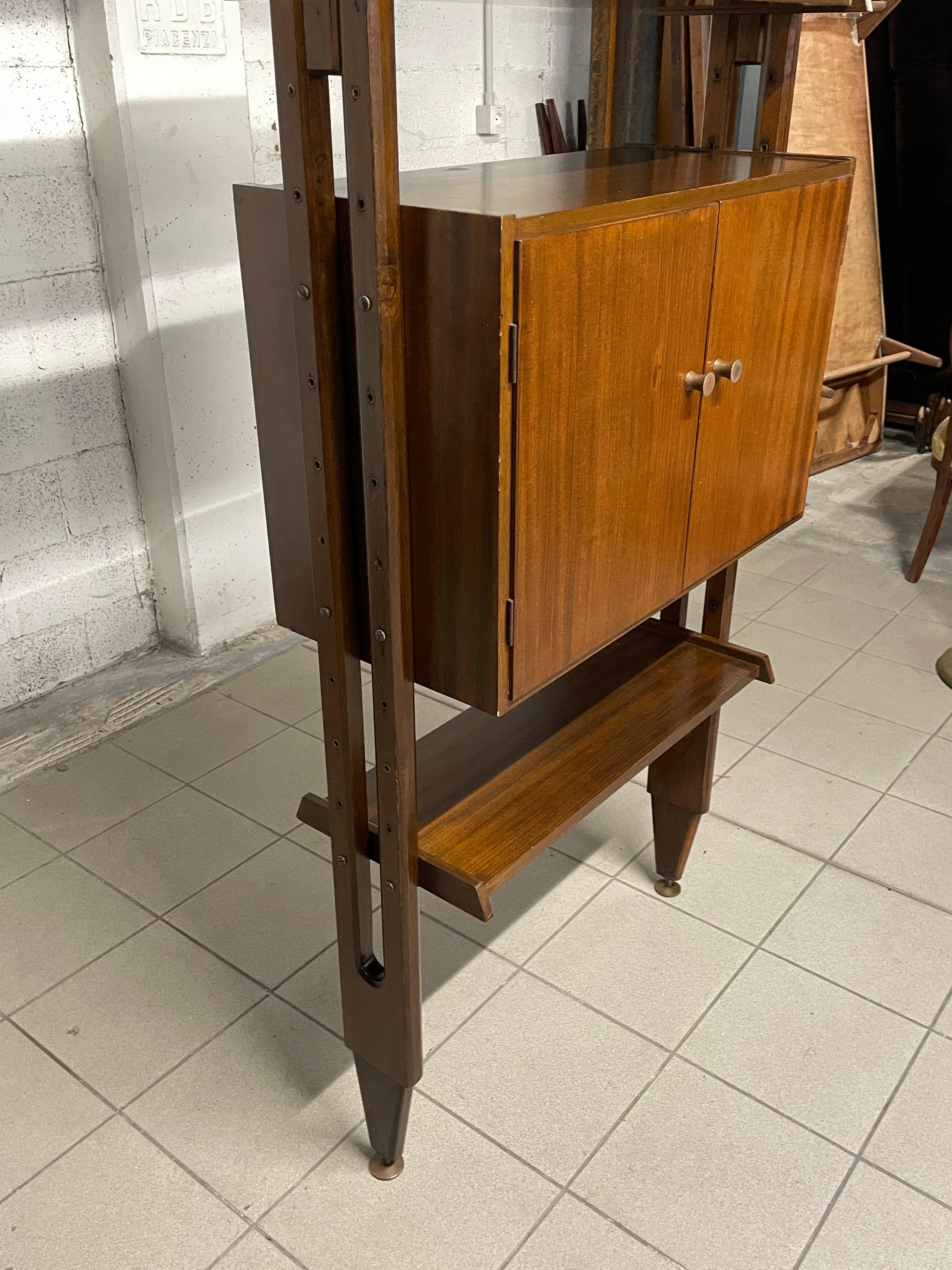 Libreria cielo-terra anni '50-'60 a una campata in vendita 1