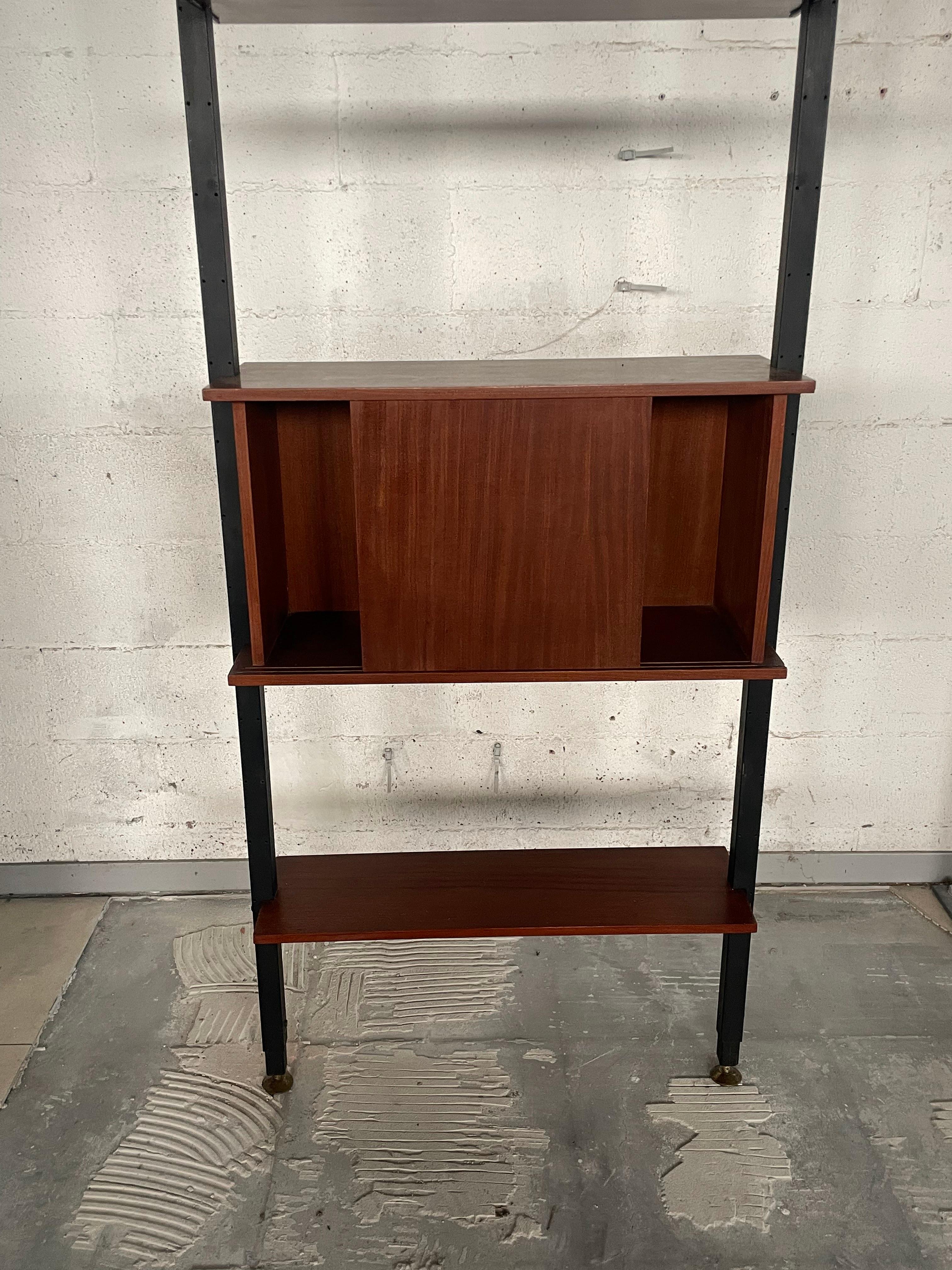 1960s sky-ground bookcase, Italy For Sale 5