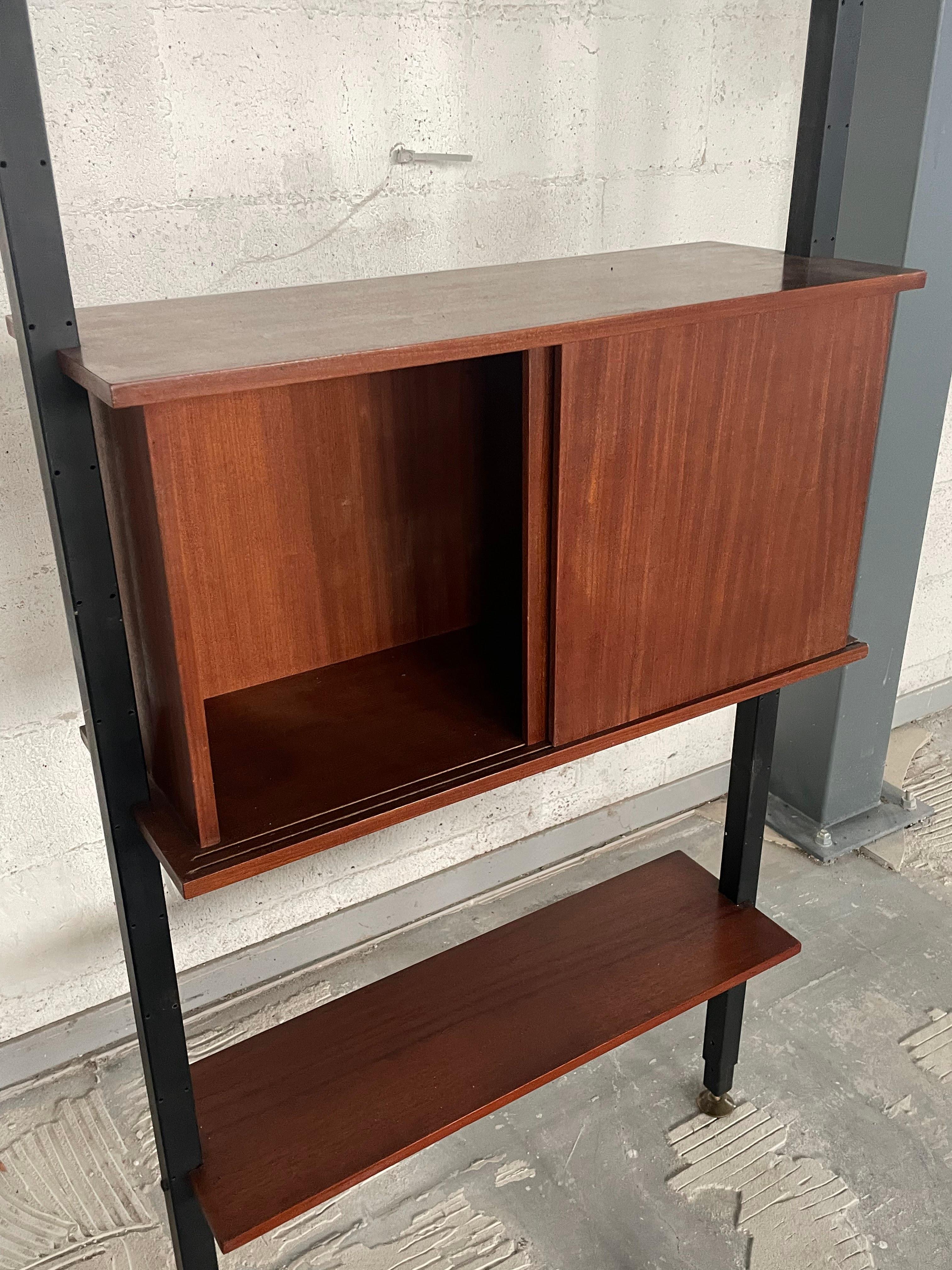 1960s sky-ground bookcase, Italy For Sale 7