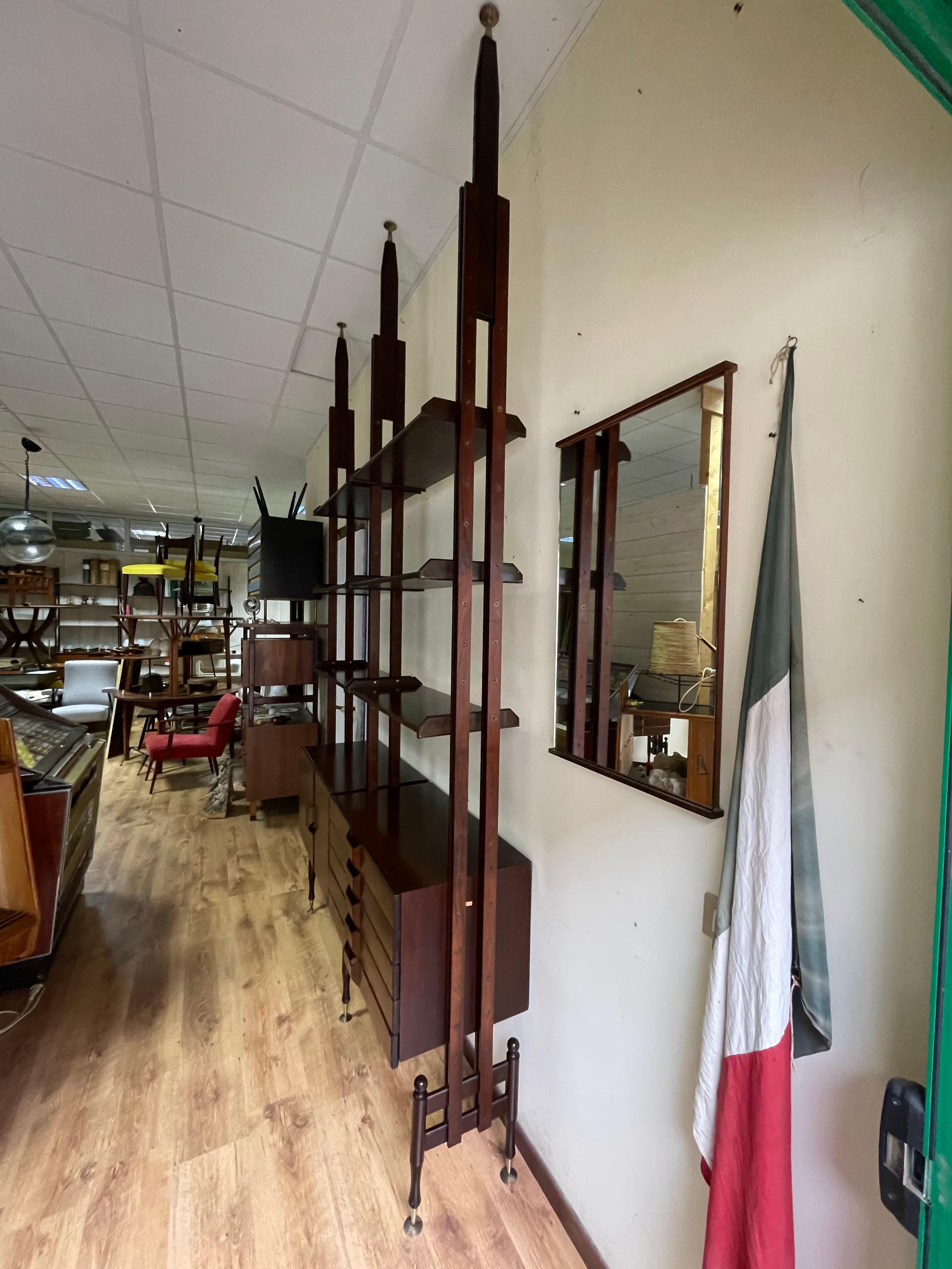 Libreria Cielo-Terra in Palissandro, Italia, Anni '60 1