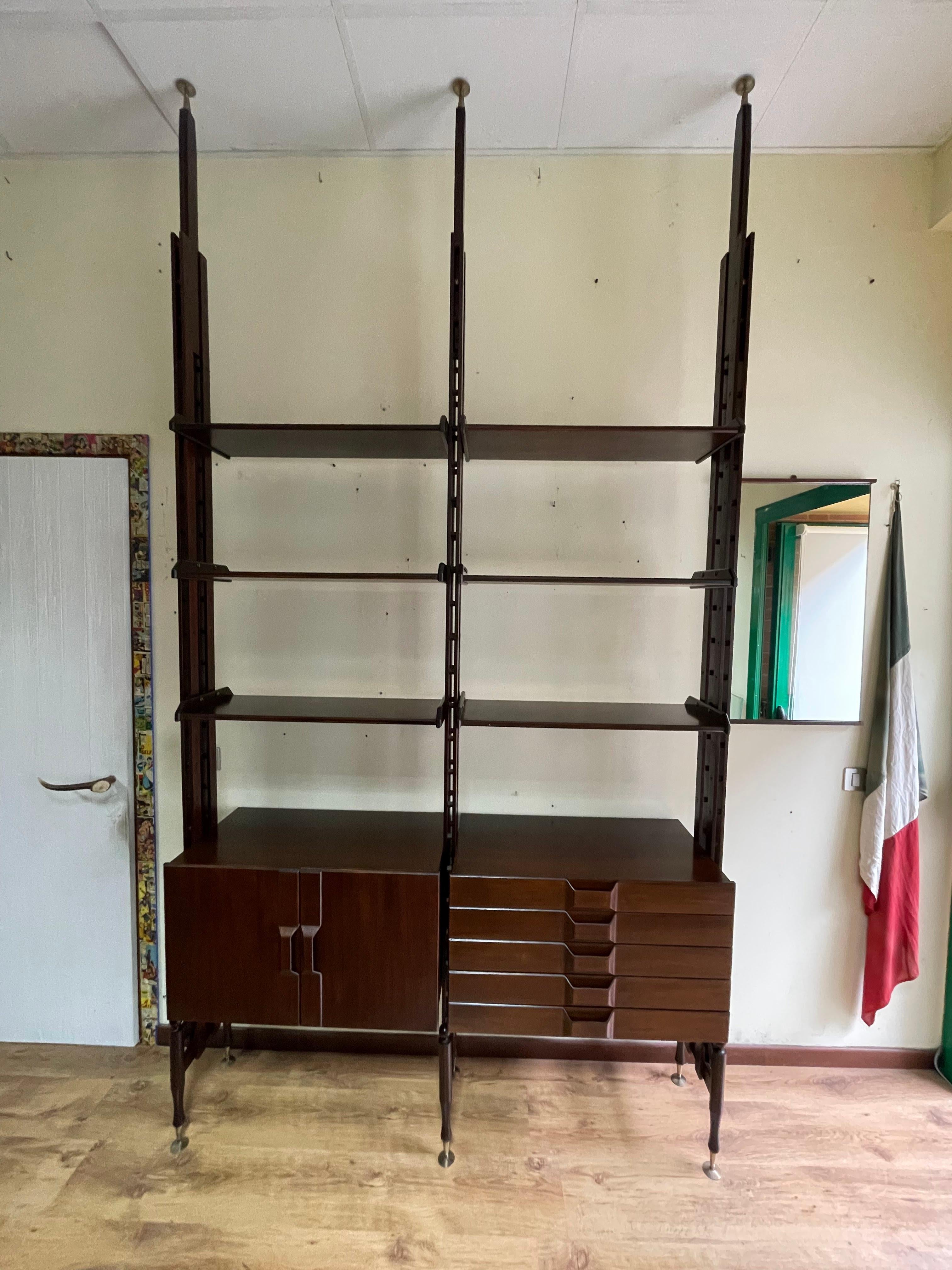 Libreria Cielo-Terra in Palissandro, Italia, Anni '60 2