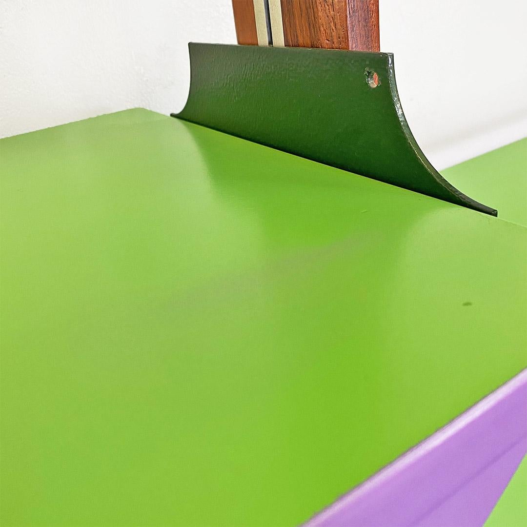 Italian mid-century modern sky-deck colored bookcase by Stildomus, 1960s 6