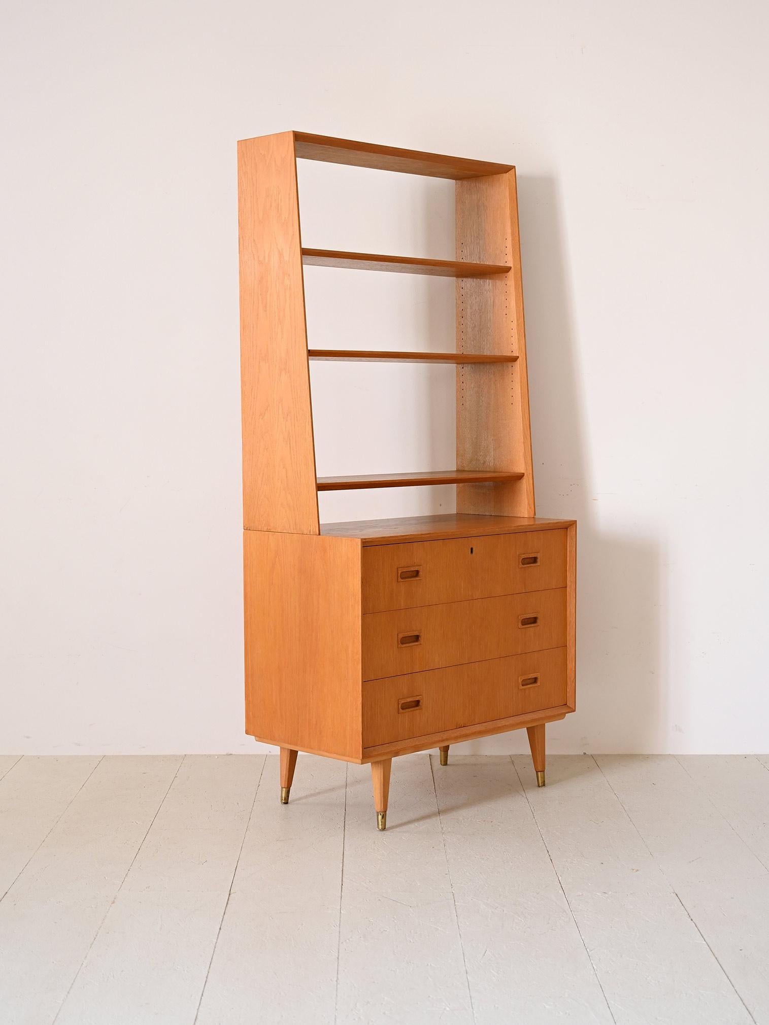 oak bookcases with drawers