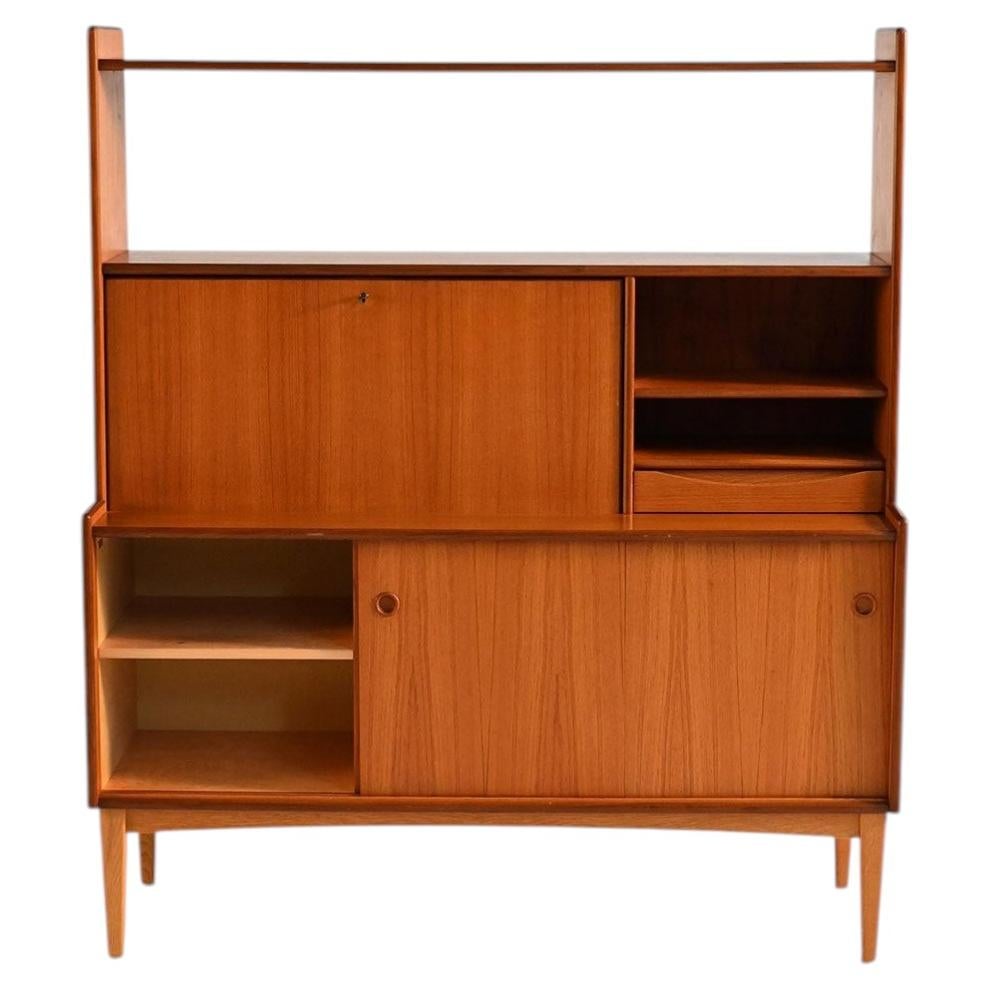 Bränntorps bookcase with writing desk 1950s