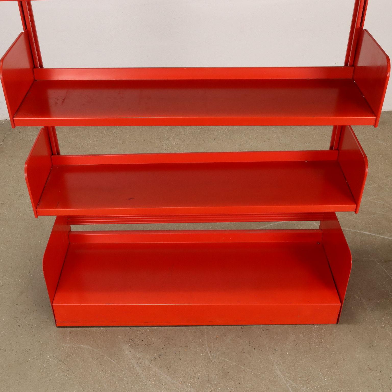 Mid-Century Modern Libreria 'Congresso' Lips Vago Anni 70 rossa