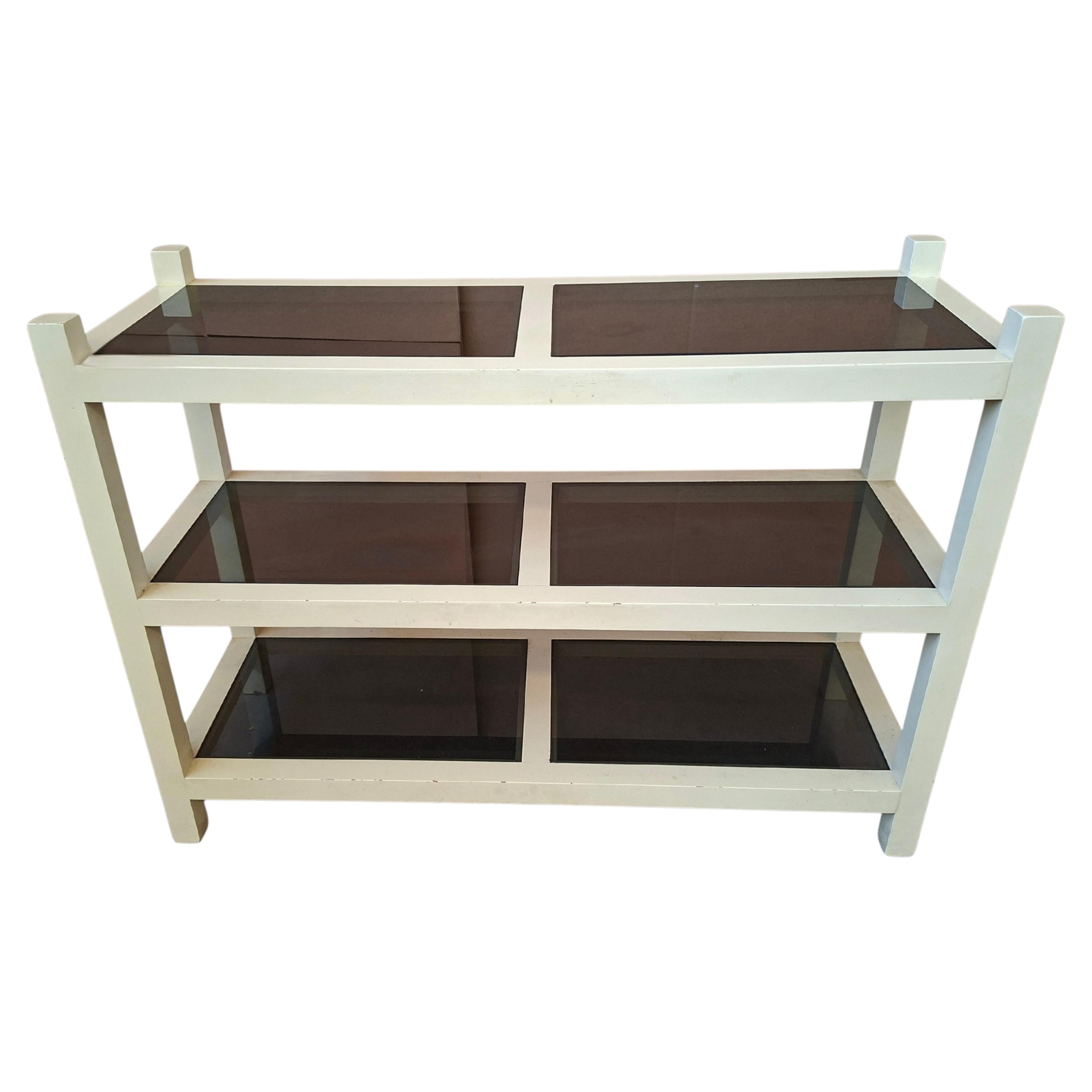 Vintage Bookcase/Console - 1990s Postmodern Design For Sale