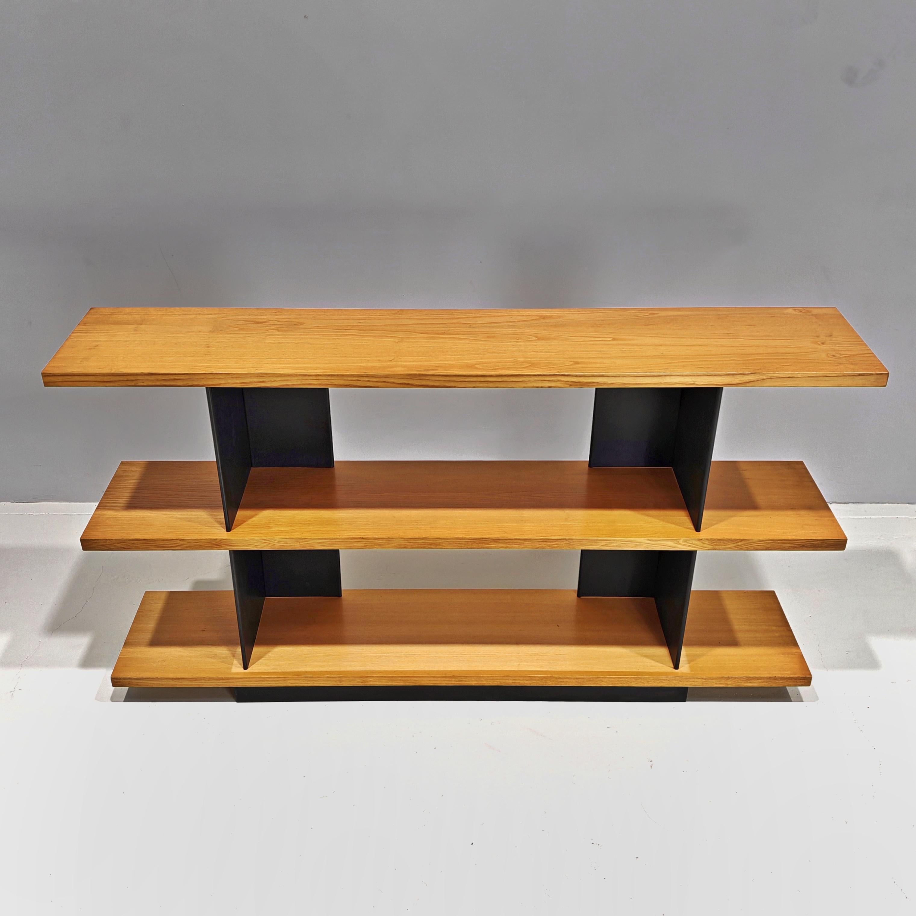 French bibliothèque console en chêne, Charlotte Perriand, 1970 en vente
