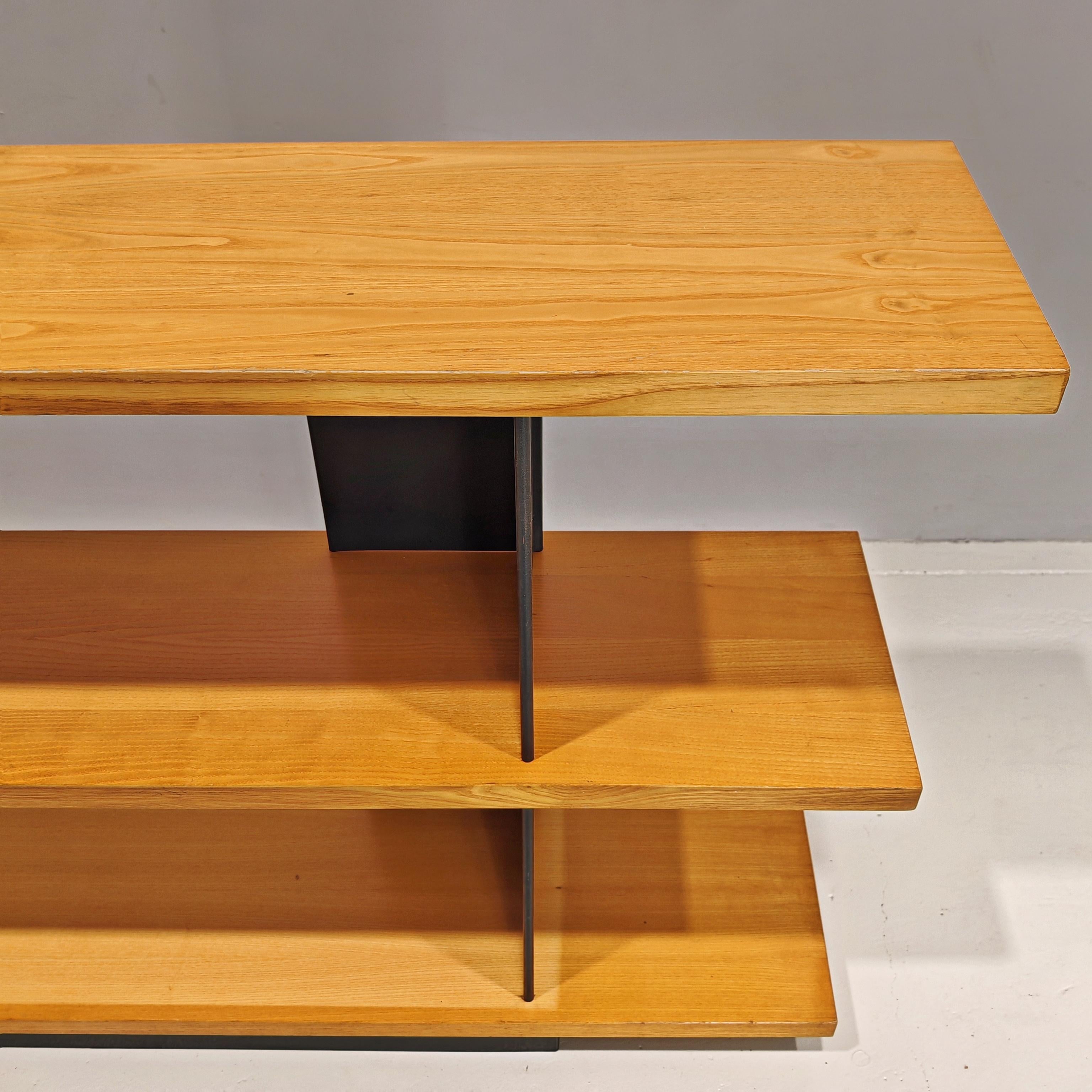 20th Century bibliothèque console en chêne, Charlotte Perriand, 1970 en vente