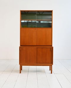 Bücherregal von Erik Wørts für Bodafors mit Barschrank, 1960er Jahre