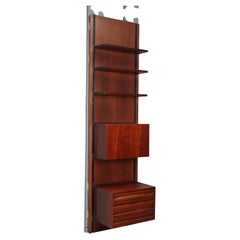 Libreria 'E22' di Osvaldo Borsani per Tecno Anni 60 in legno a una campata