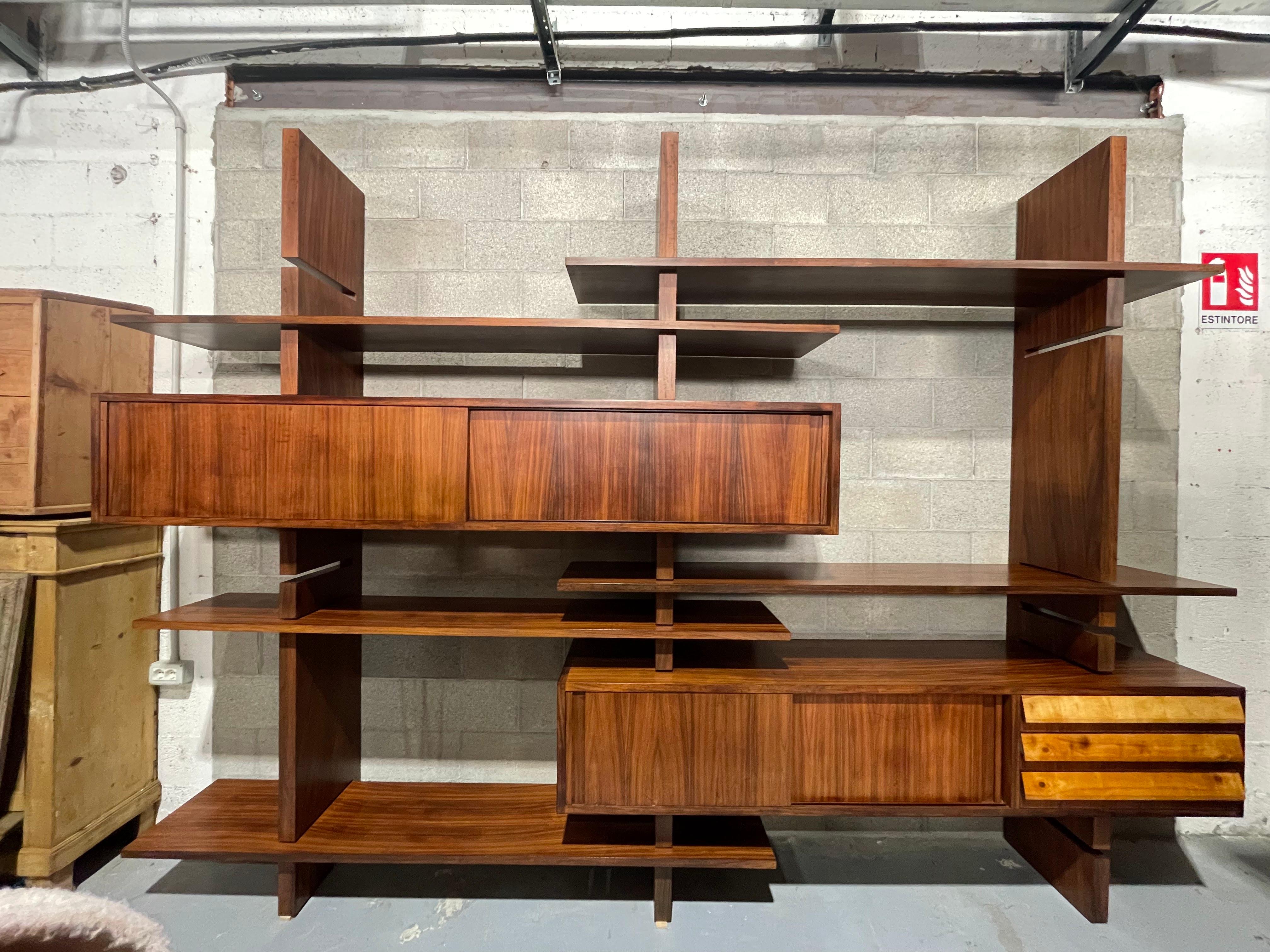 Mid-Century moderno Libreria Extenso di Studio Amma, anni '60