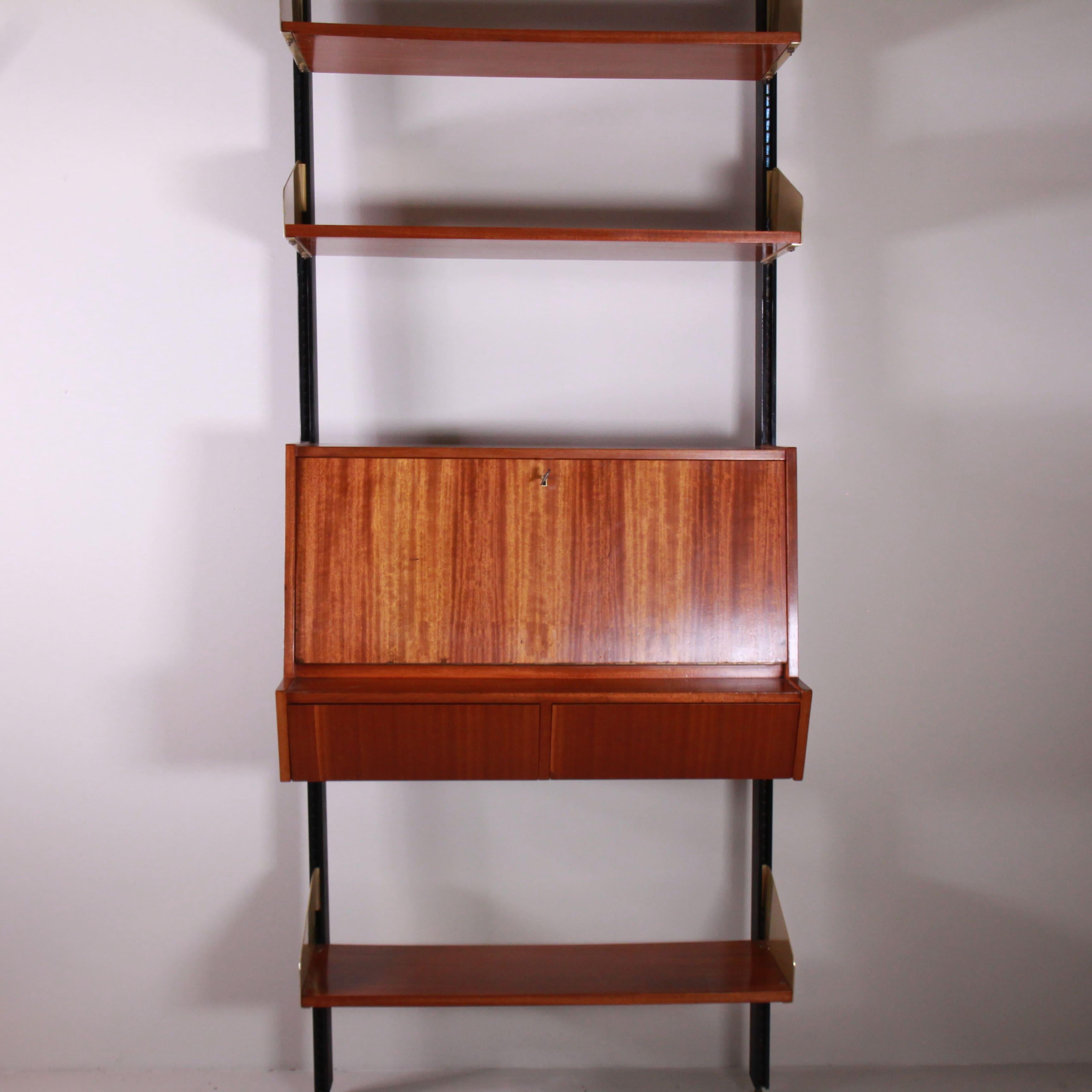 Mid-20th Century Feal bookcase with writing module, 1960 For Sale