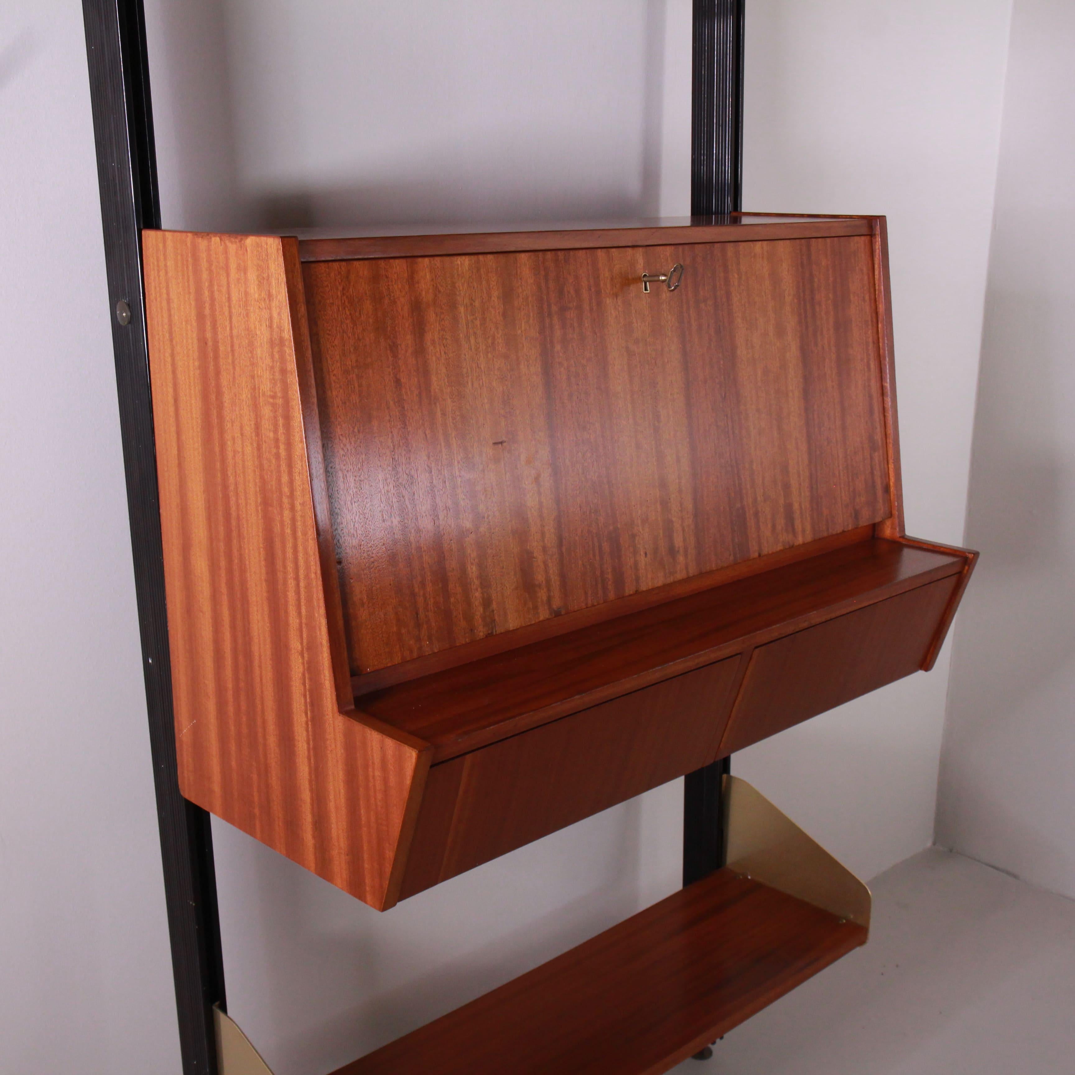 Feal bookcase with writing module, 1960 For Sale 1