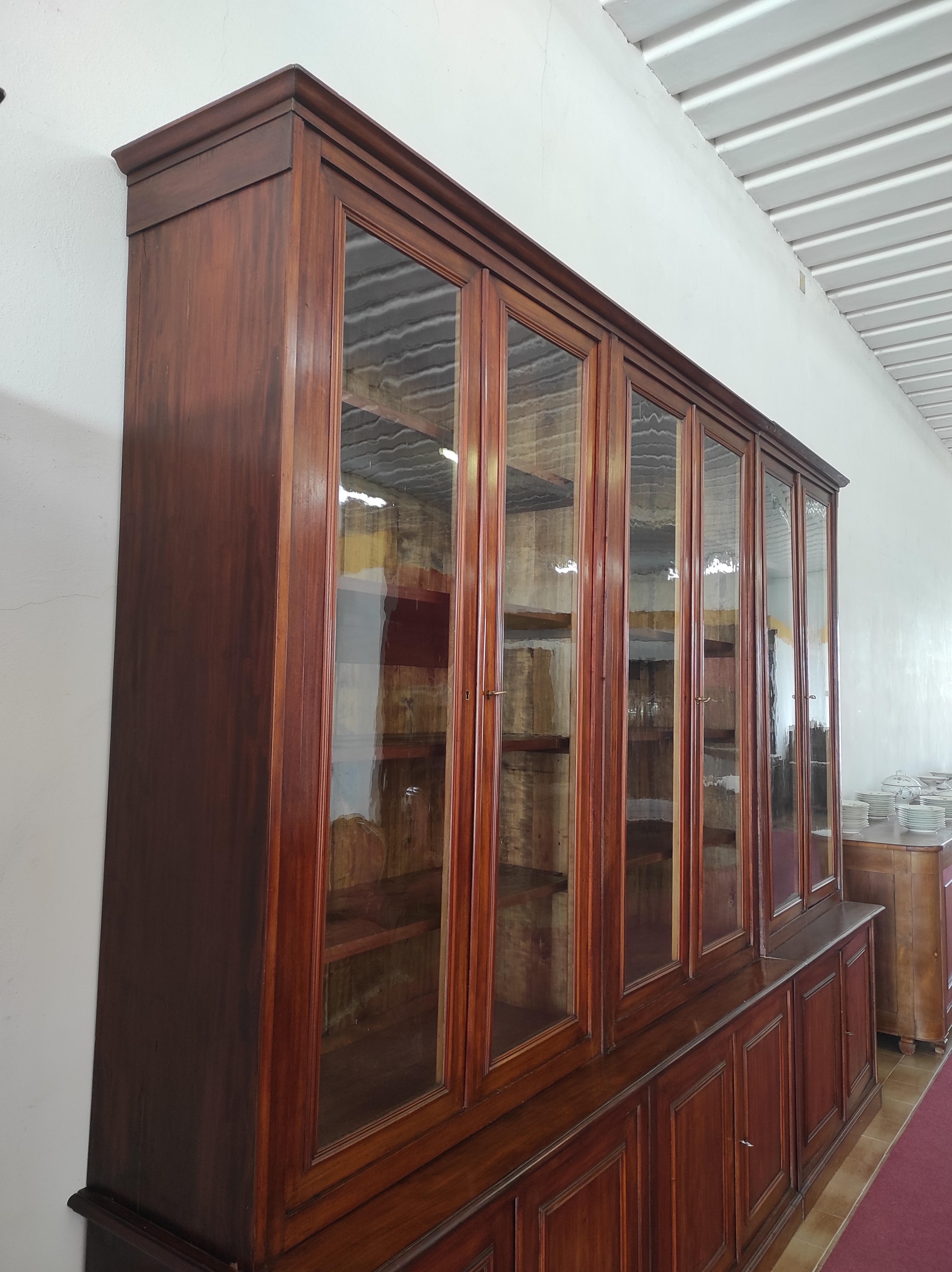 French Mahogany Wood Bookcase 5