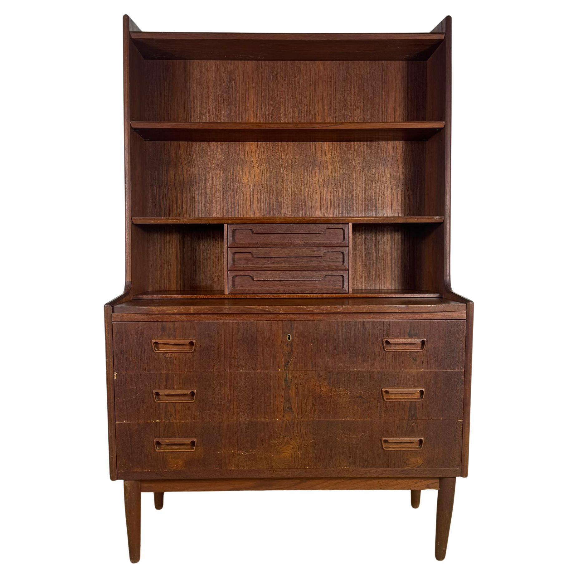 Libreria in Teak con Scrittoio Estraibile – Design Danese Anni 
60 in vendita