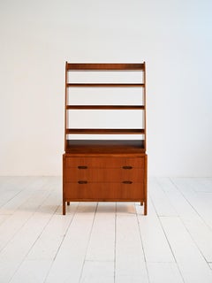 Librería de teca de Förenade Möbelfabrikerna, Suecia, años 50