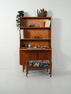 H.Troeds teak bookcase with writing desk