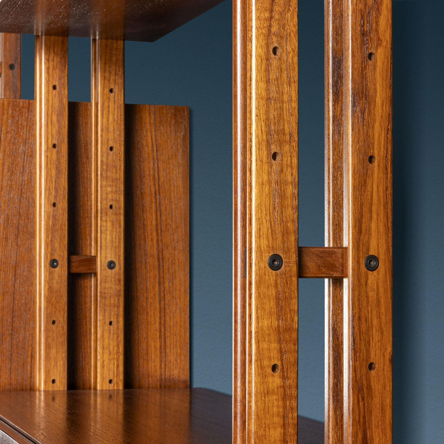 Teak Libreria 'LB7' a due campate Franco Albini per Poggi anni 60