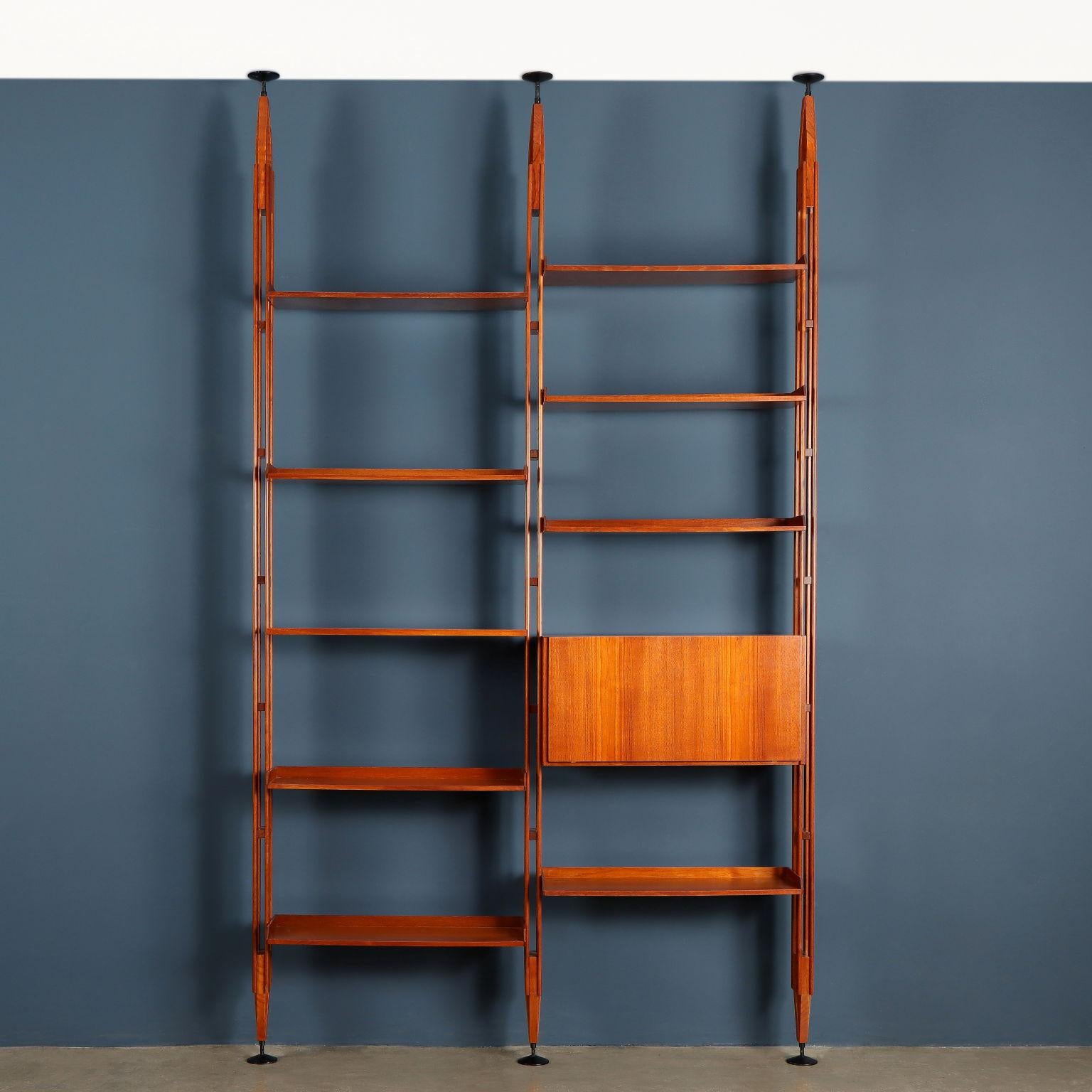 Libreria 'LB7' due campate di Franco Albini per Poggi 3