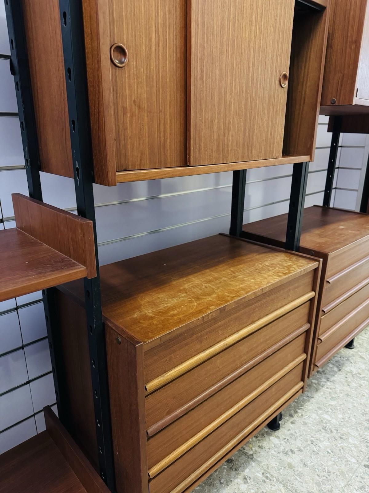 IMB Modular Bookcase Series Selex 1960s Design Modernism For Sale 3