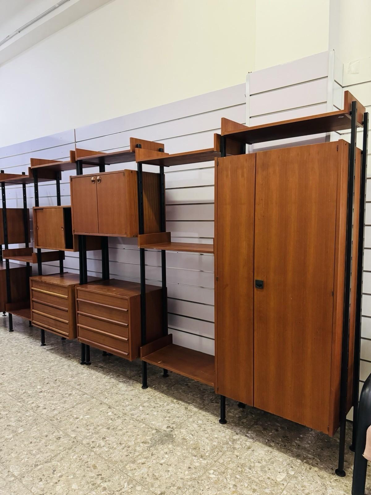 IMB Modular Bookcase Series Selex 1960s Design Modernism For Sale 4