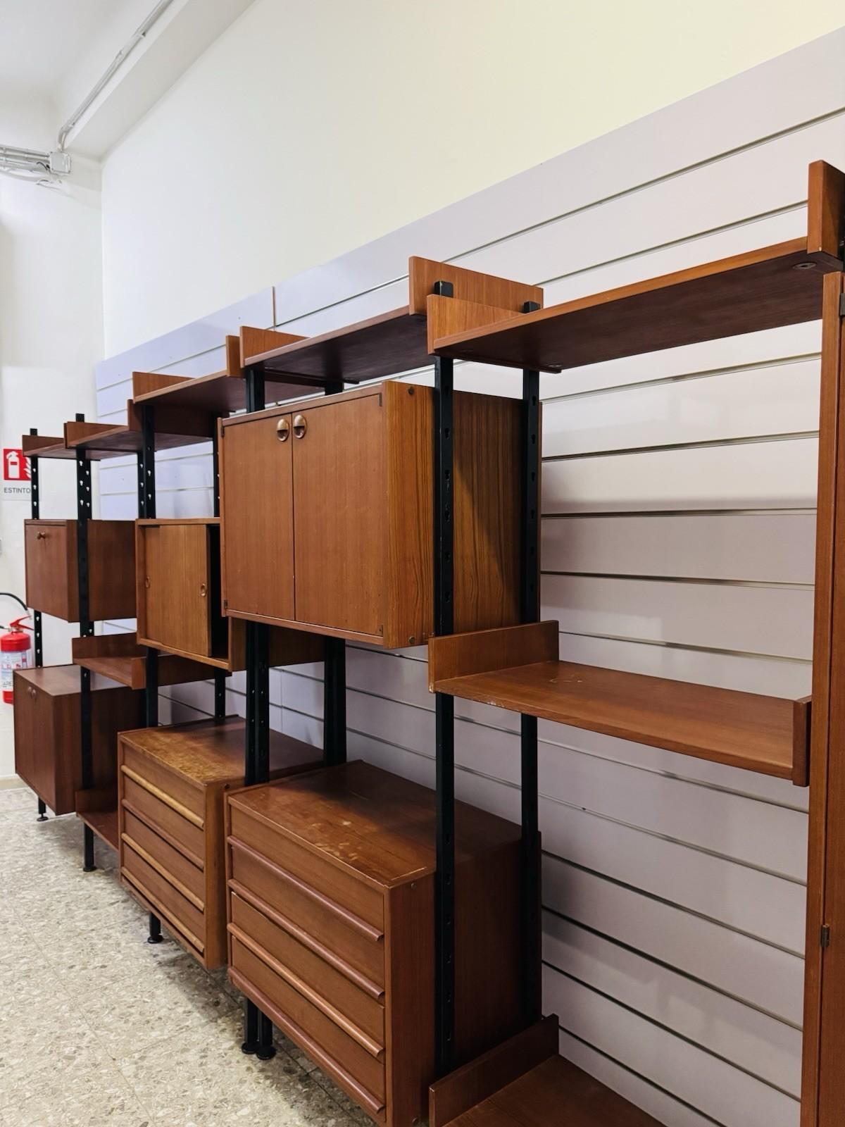 IMB Modular Bookcase Series Selex 1960s Design Modernism For Sale 8