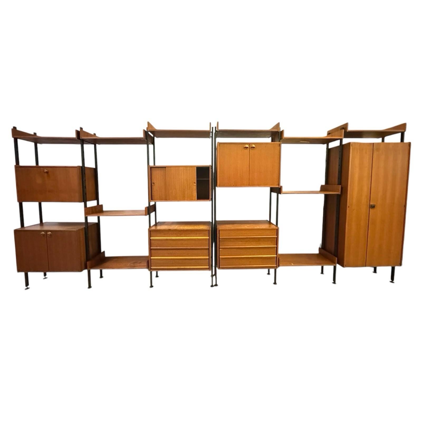 Mid-Century Modern IMB Modular Bookcase Series Selex 1960s Design Modernism For Sale