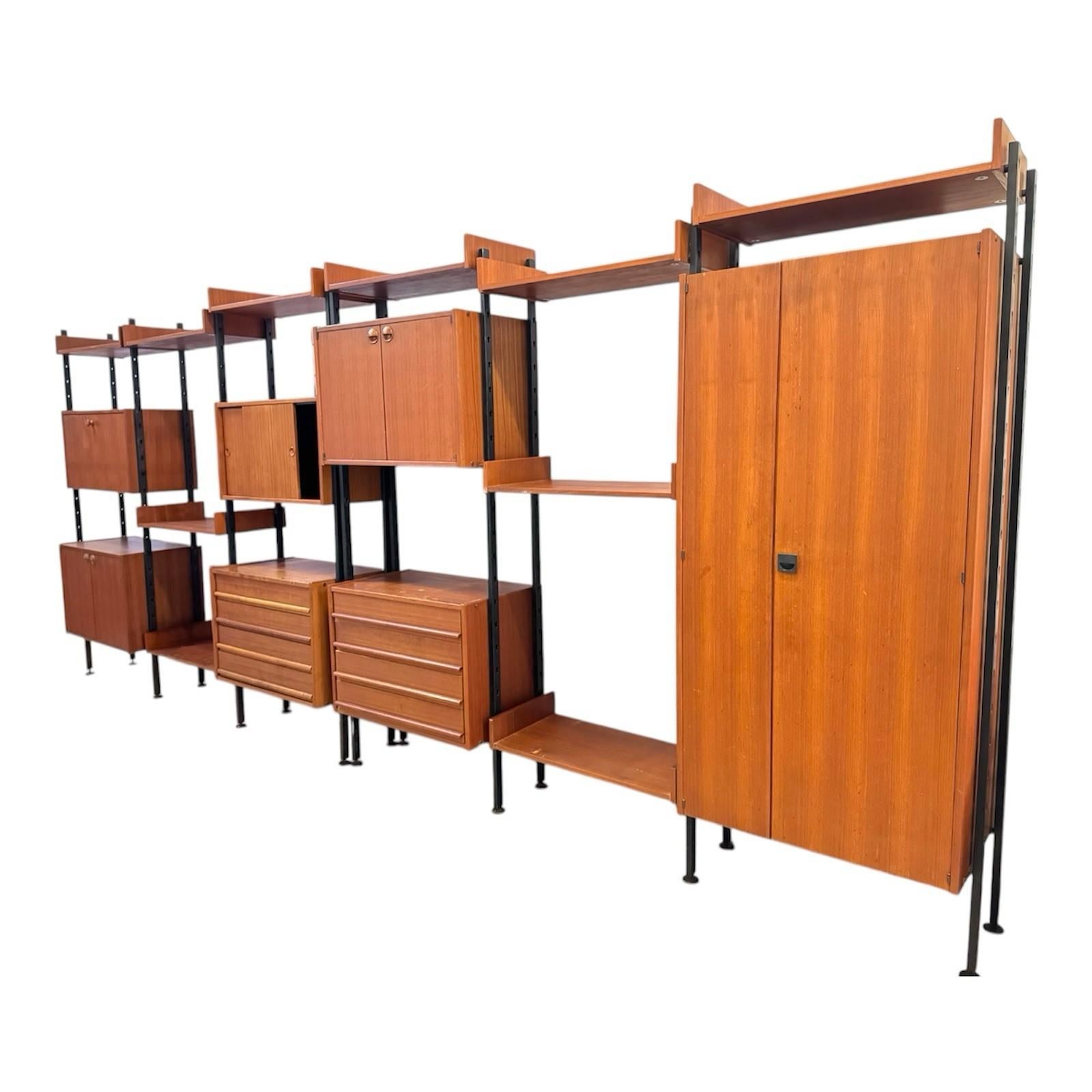 Swedish IMB Modular Bookcase Series Selex 1960s Design Modernism For Sale