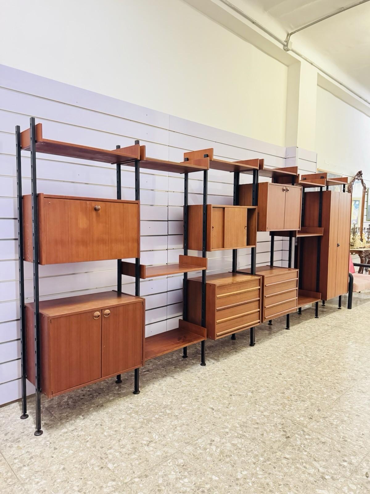 Mid-20th Century IMB Modular Bookcase Series Selex 1960s Design Modernism For Sale