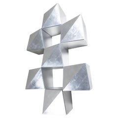 Modulares Bücherregal aus Blattsilber, 1980