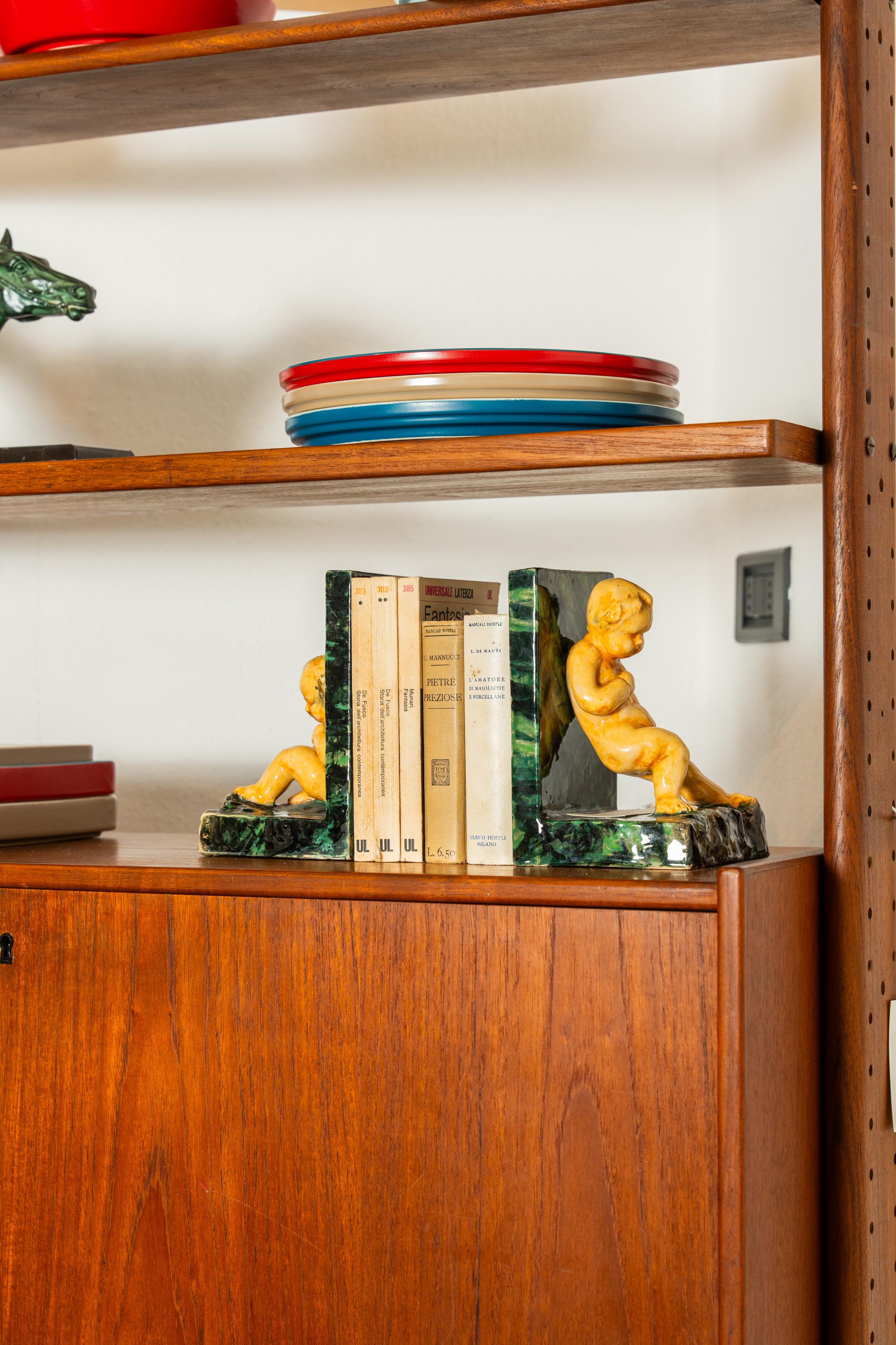 Modulares Bücherregal aus Holz, Italien, 1970er Jahre im Angebot 5