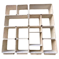 Libreria Modulare in Legno Laccato par Carlo De Carli pour Fiarm, Italie, 70 ans