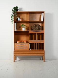 Modular oak bookcase by Marian Grabinski