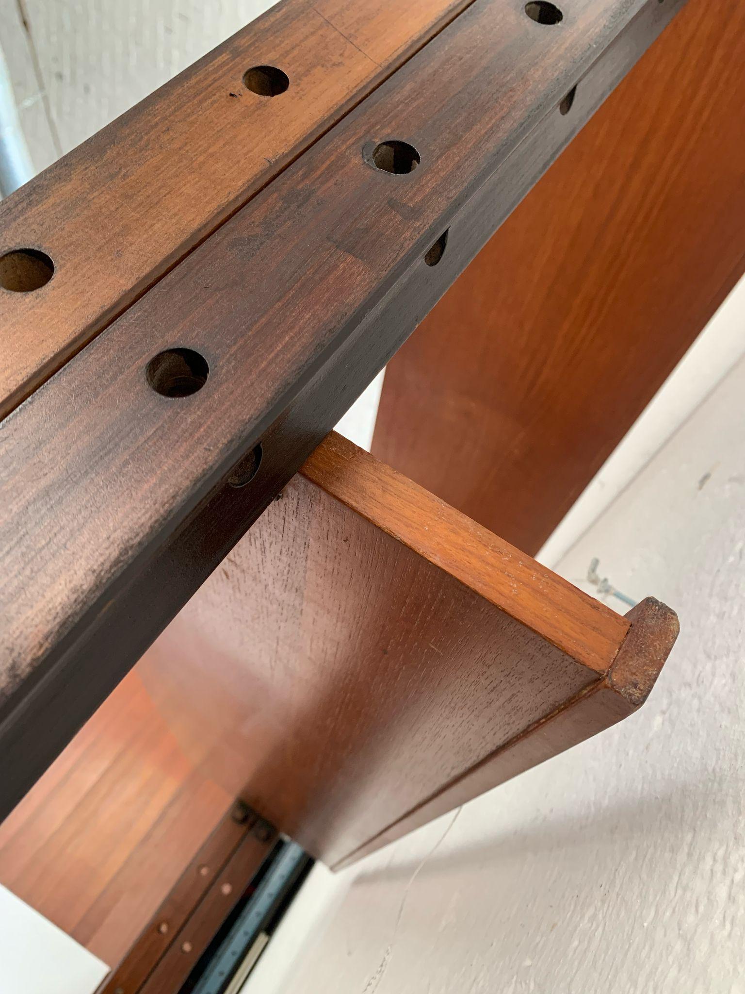 Modular teak bookcase by Leonardo Fiori, produced by Isa, 1960s, Italy in vendita 6
