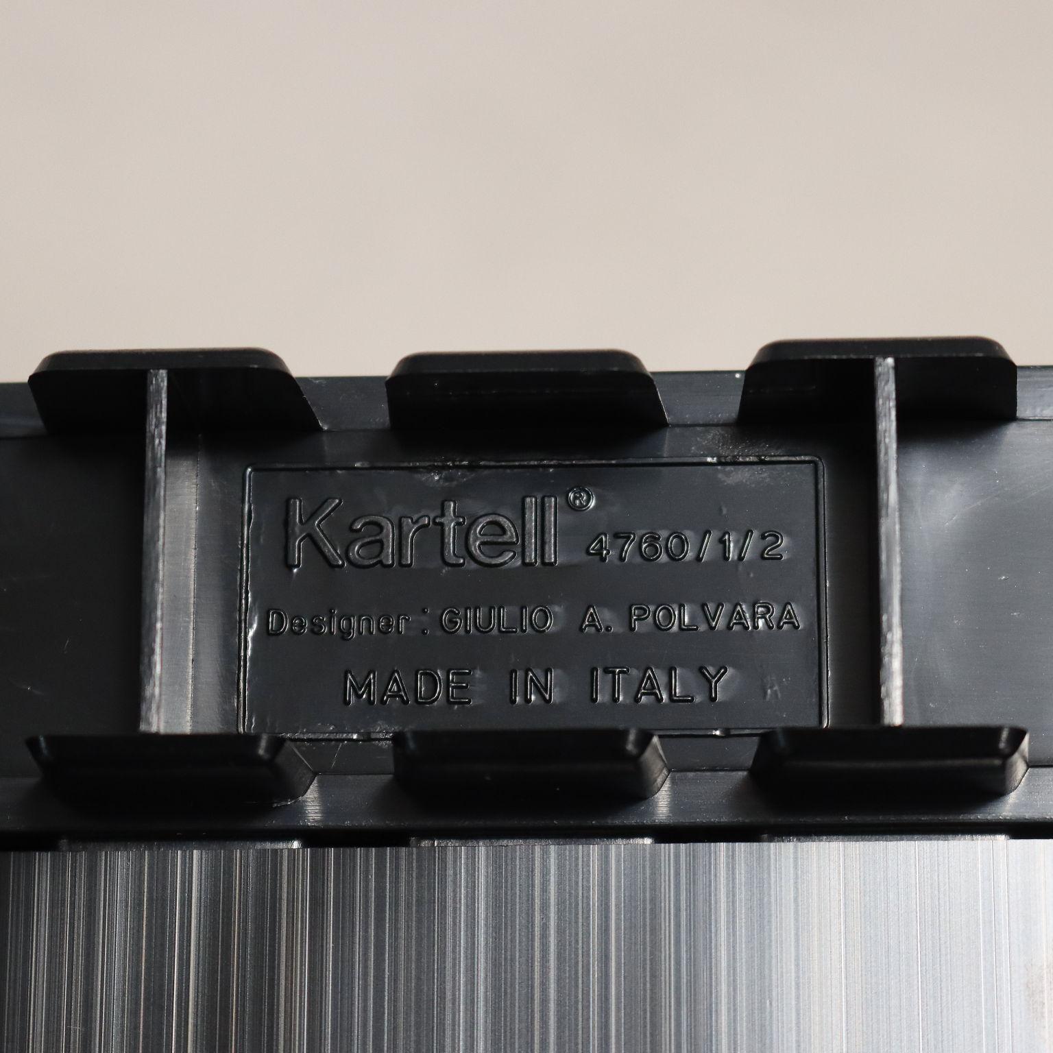 Libreria modulare Kartell di Giulio Polvara anni 60-70 in vendita 2