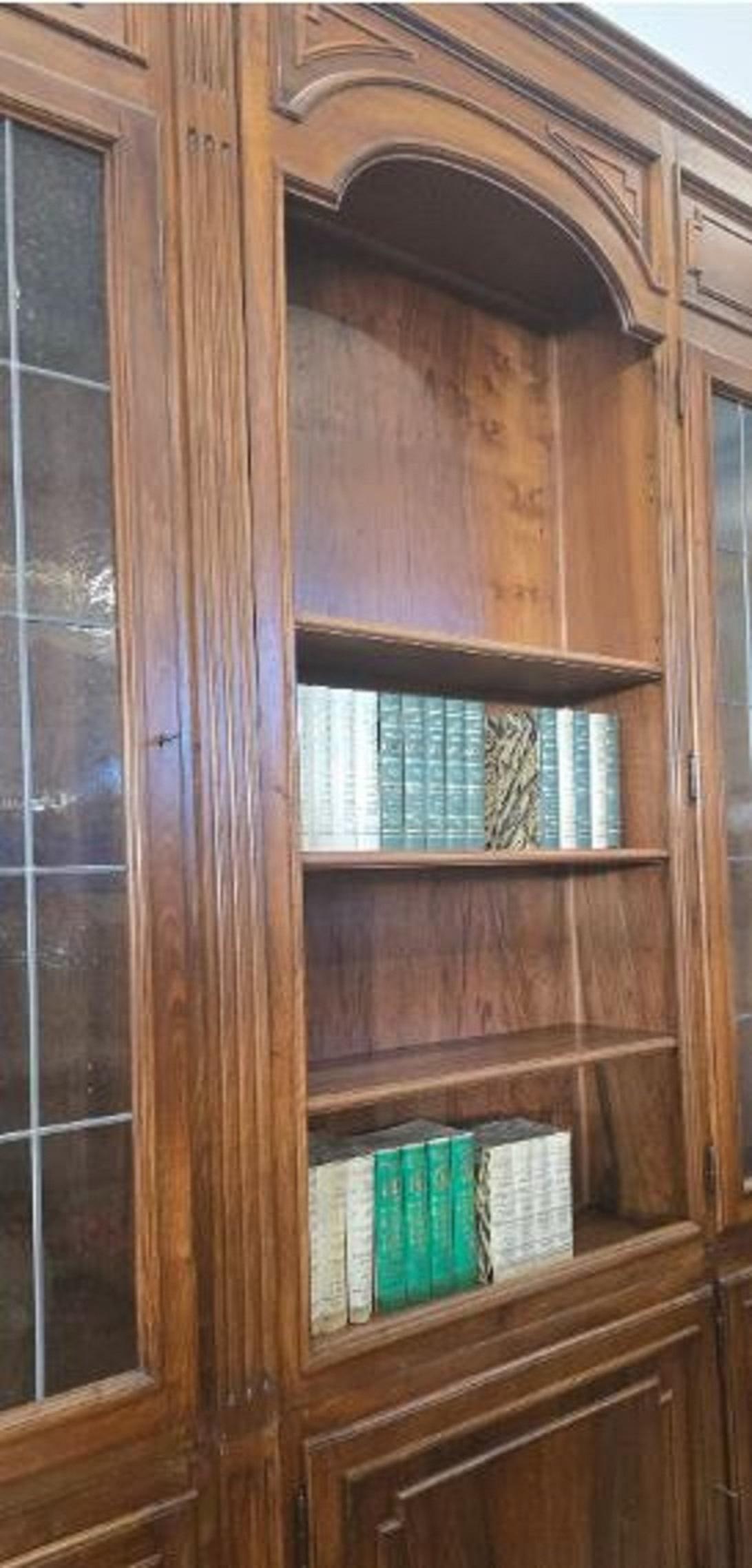 Italian Monumental Bookcase for Notary Firm For Sale