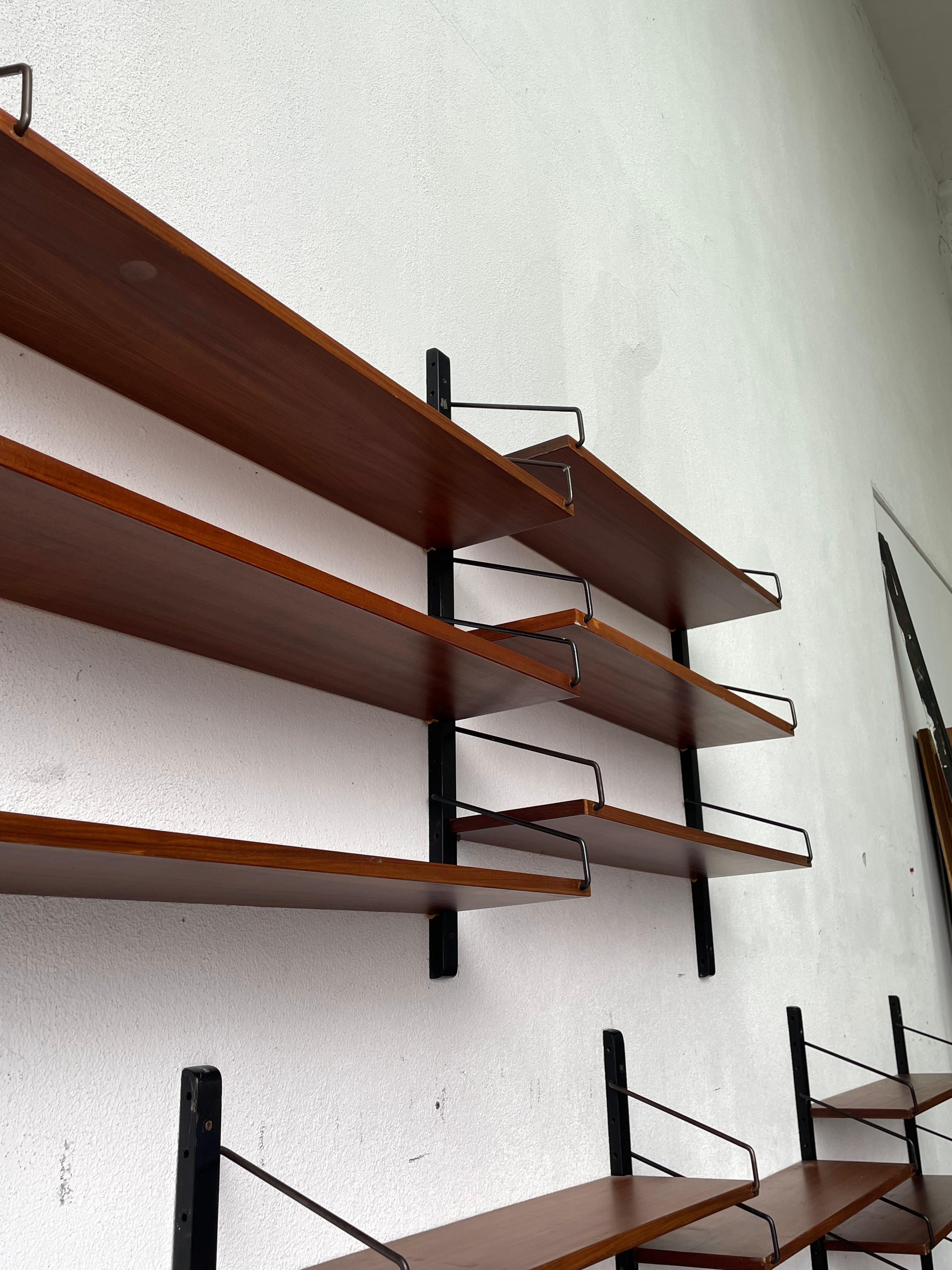 1960s hanging and sectional bookcase For Sale 5