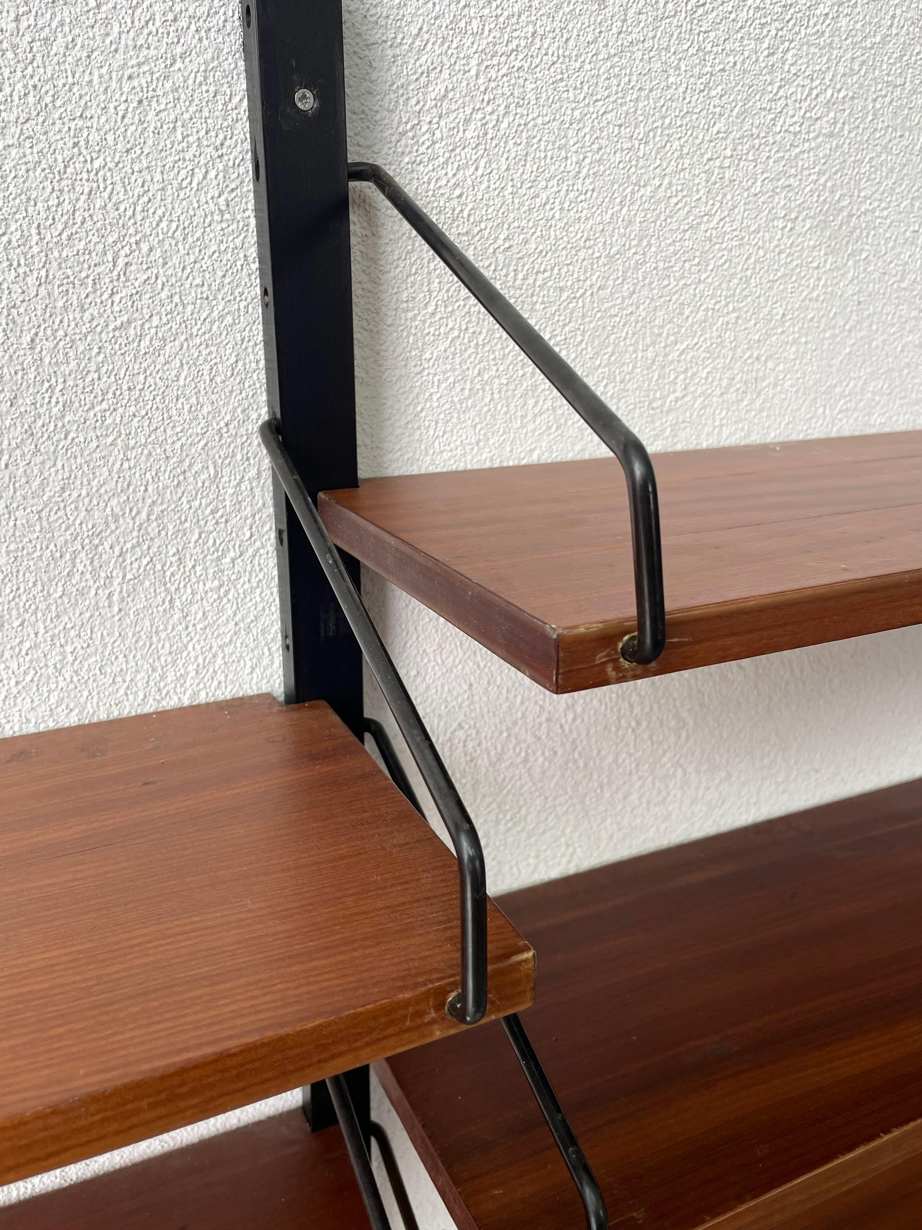 1960s hanging and sectional bookcase For Sale 10
