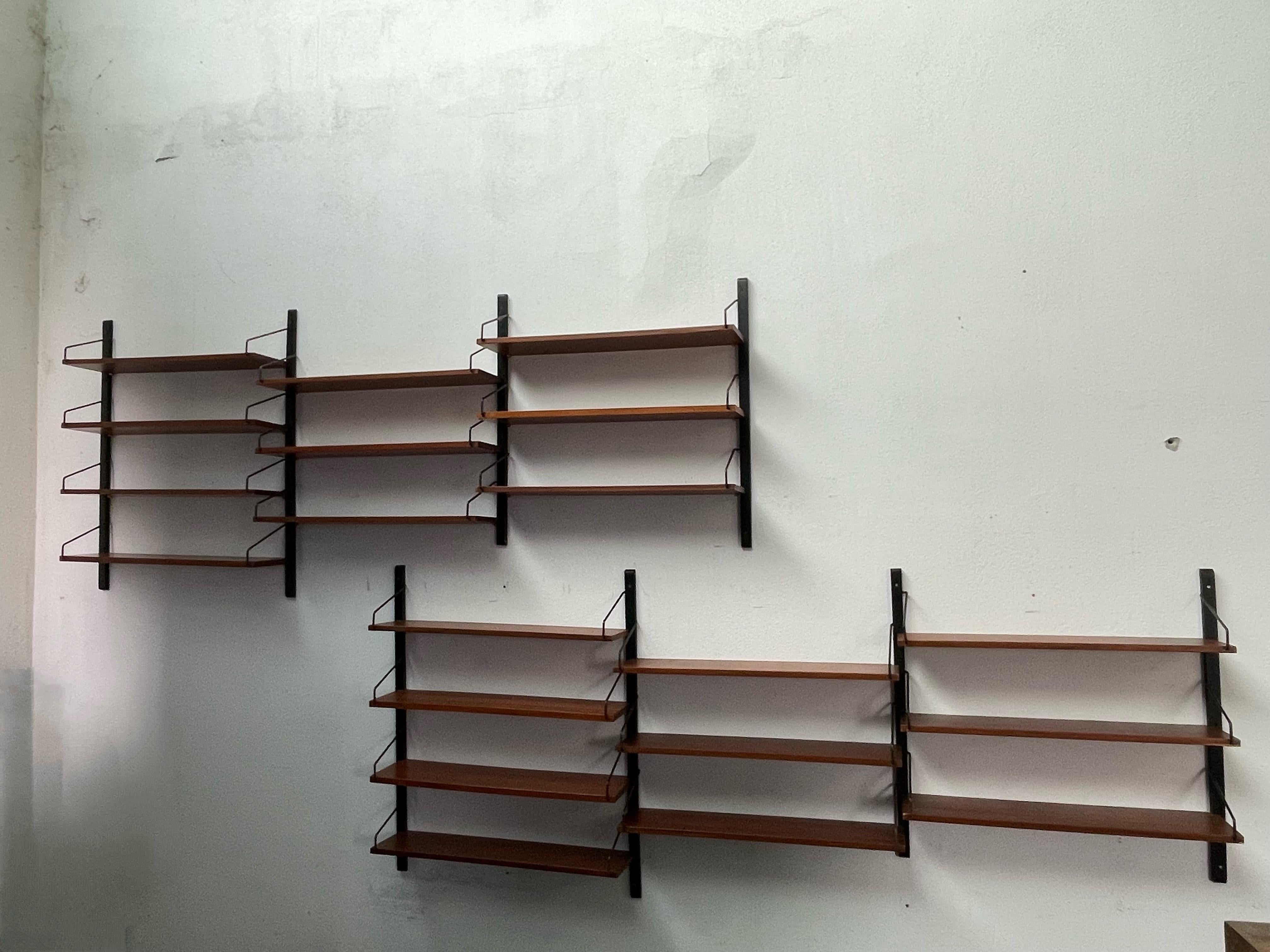 1960s hanging and sectional bookcase For Sale 12