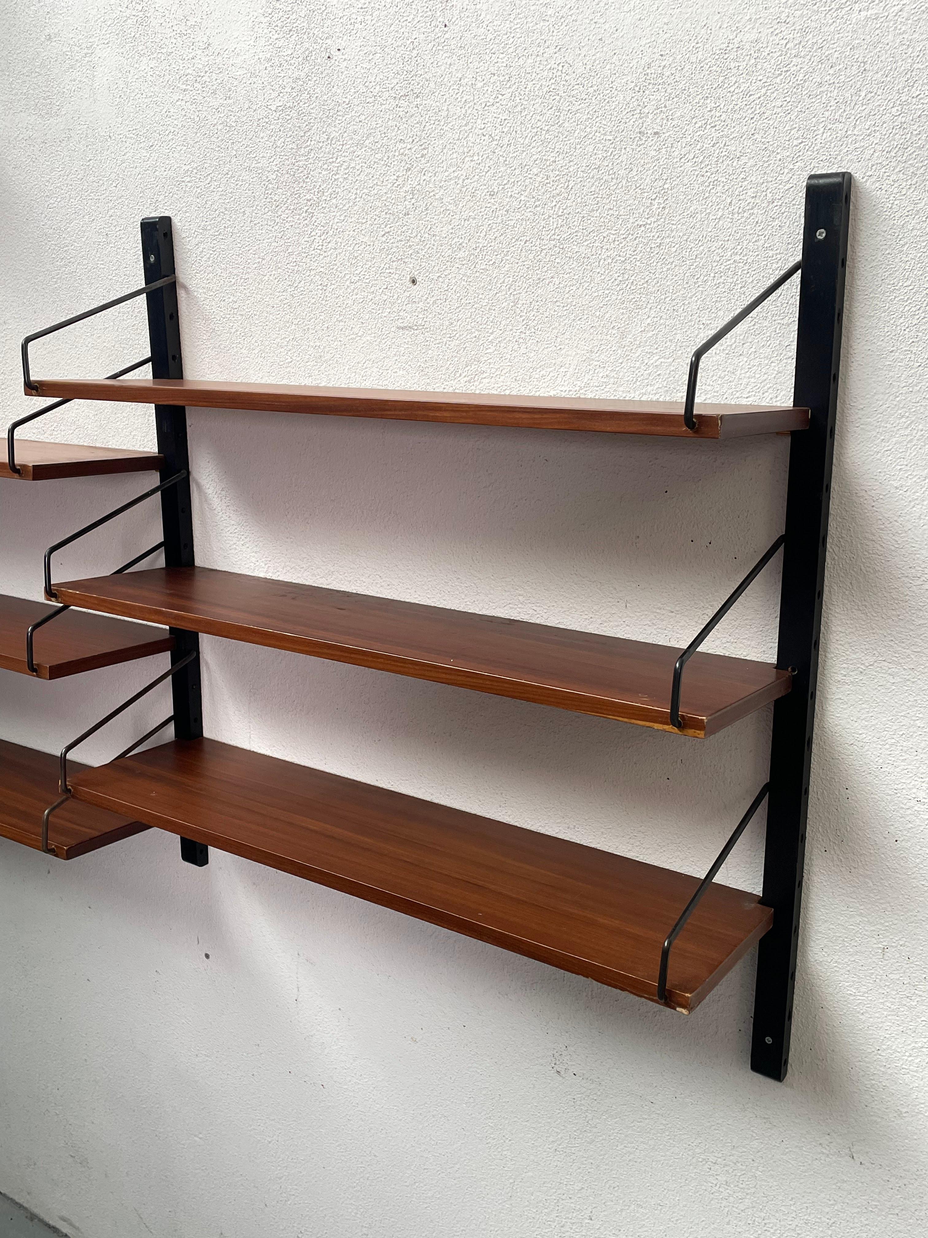 Mid-20th Century 1960s hanging and sectional bookcase For Sale