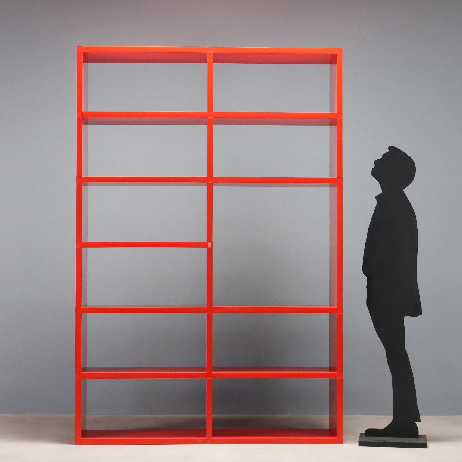 Mid-Century moderno Libreria Rossa Kartell di Giulio Polvara anni 60-70 in vendita
