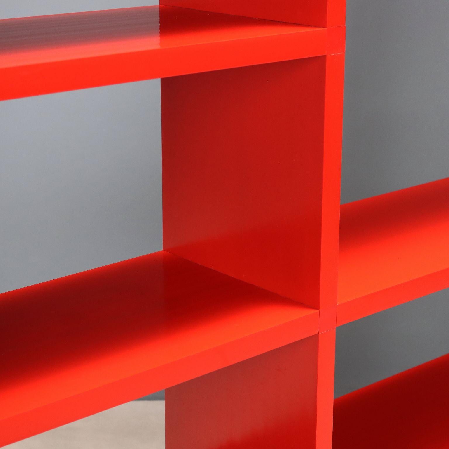 Italian Libreria Rossa Kartell di Giulio Polvara anni 60-70 in vendita