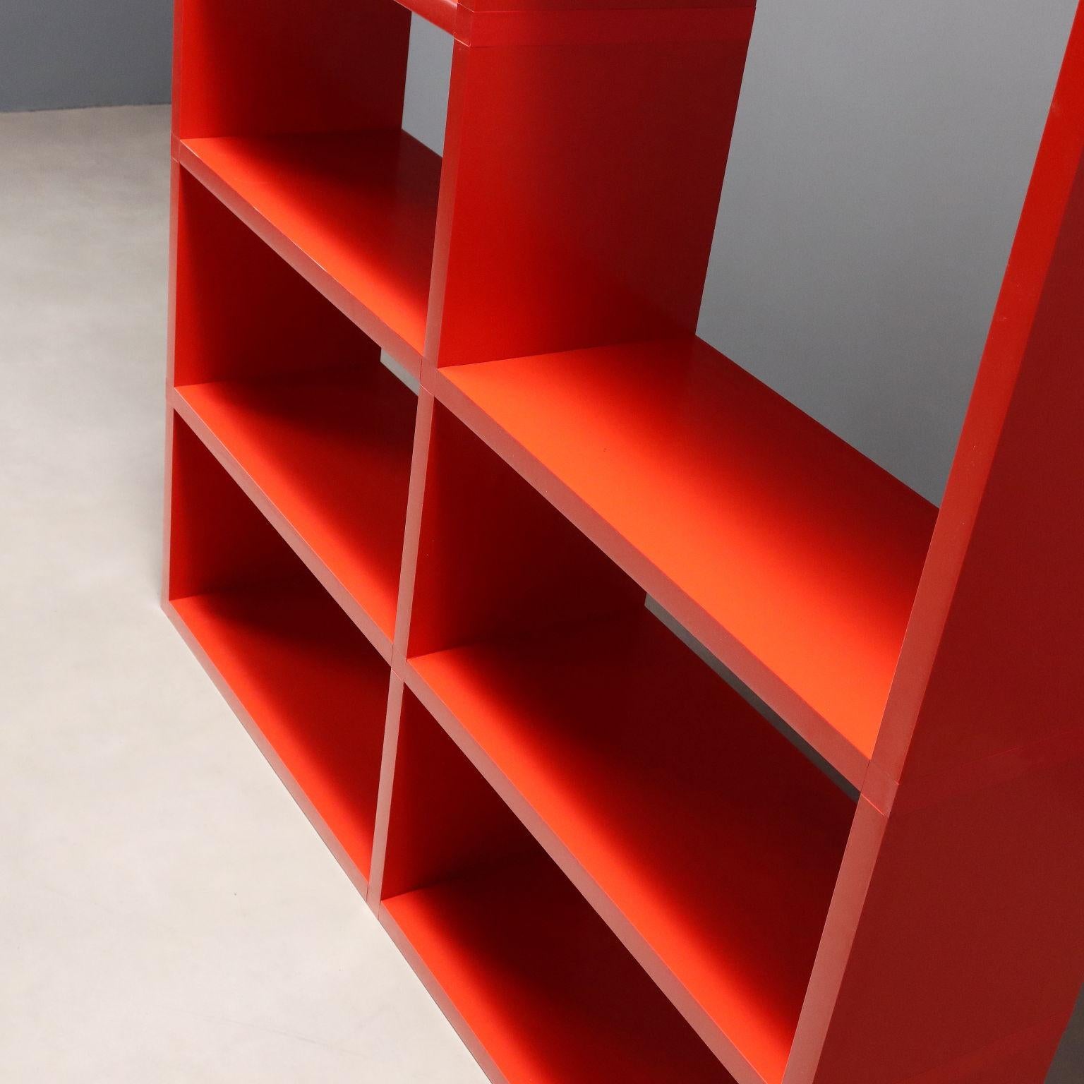 Libreria Rossa Kartell di Giulio Polvara anni 60-70 in vendita 1